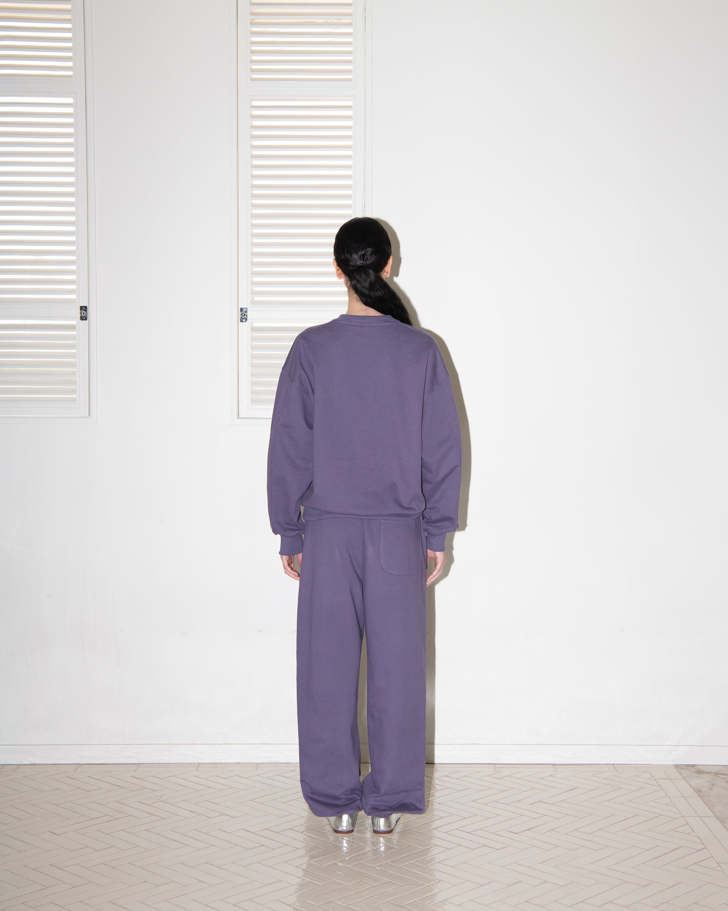 APPLIQUE LOGO SWEATSHIRT_PURPLE