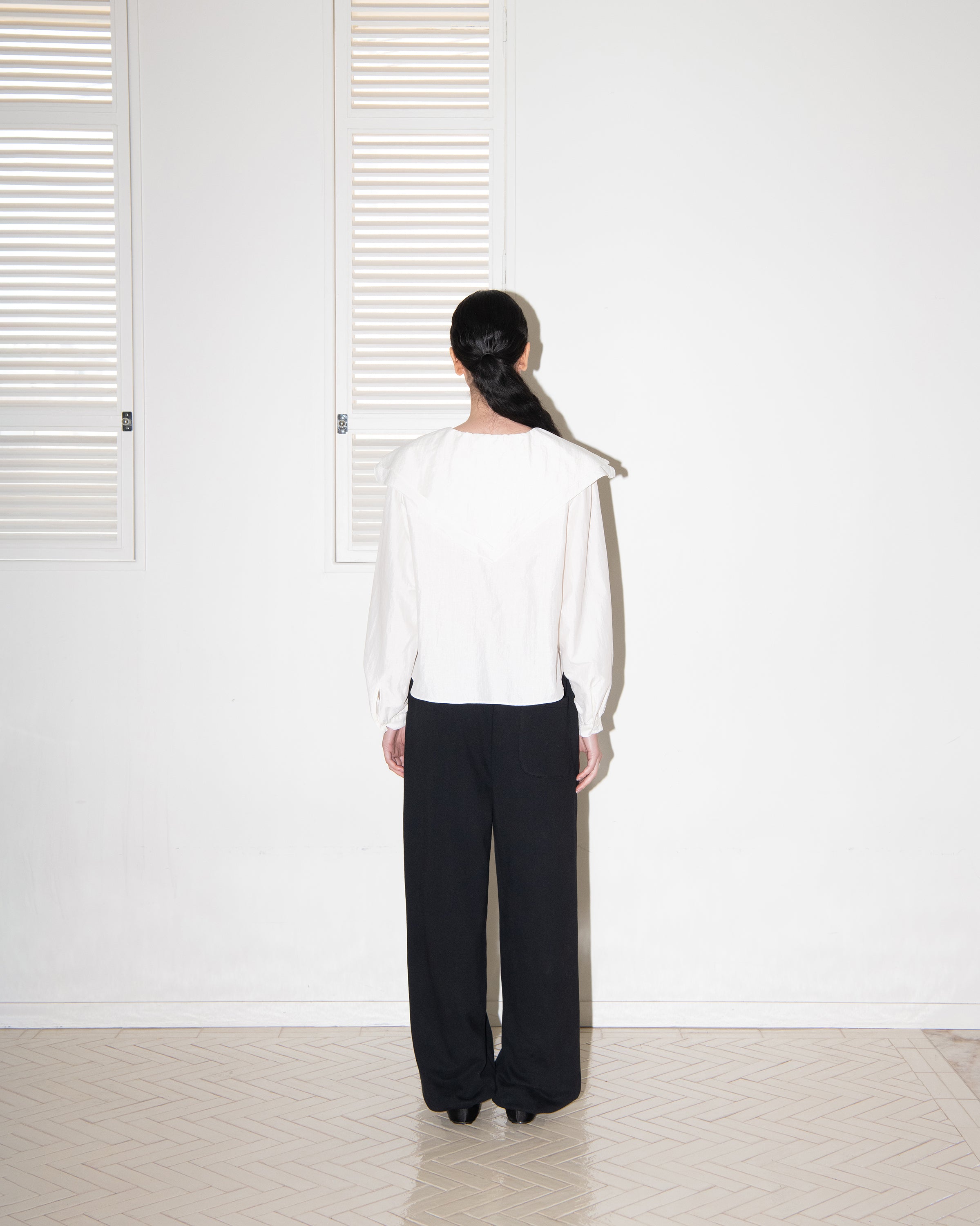 DOUBLE BIG COLLAR SAILOR BLOUSE_IVORY