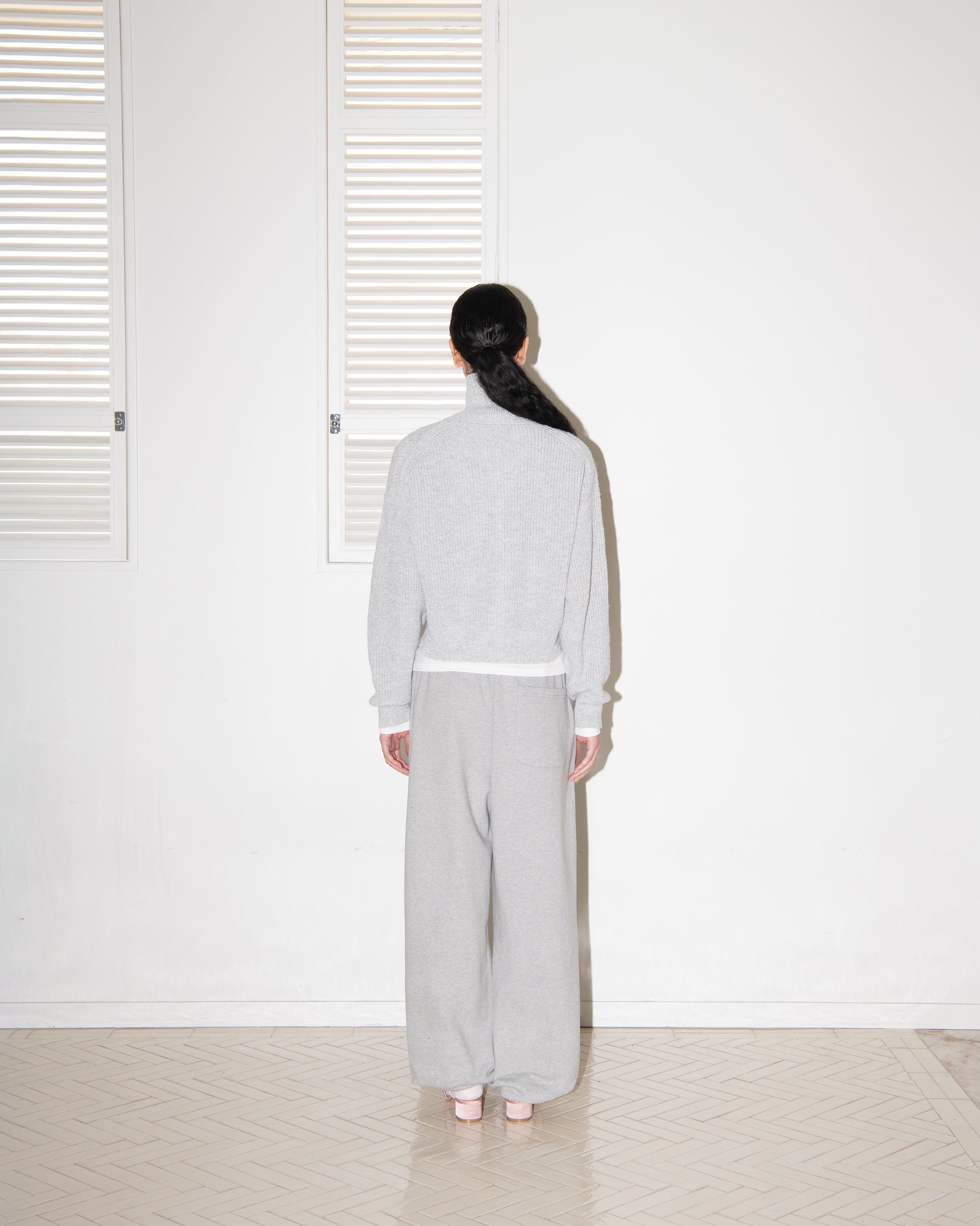 PETIT MAIS LOGO SWEAT PANTS_GRAY