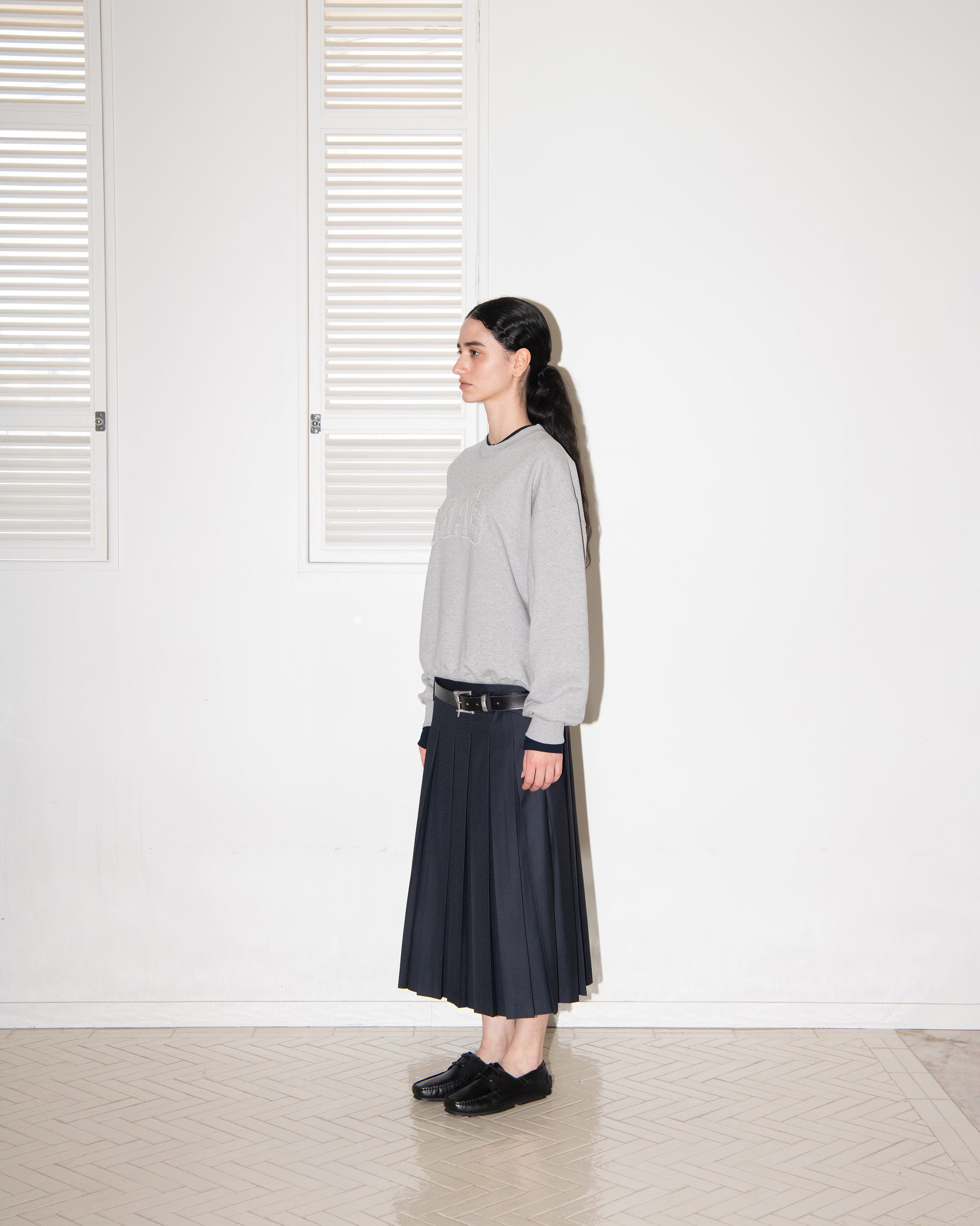 APPLIQUE LOGO SWEATSHIRT_GRAY