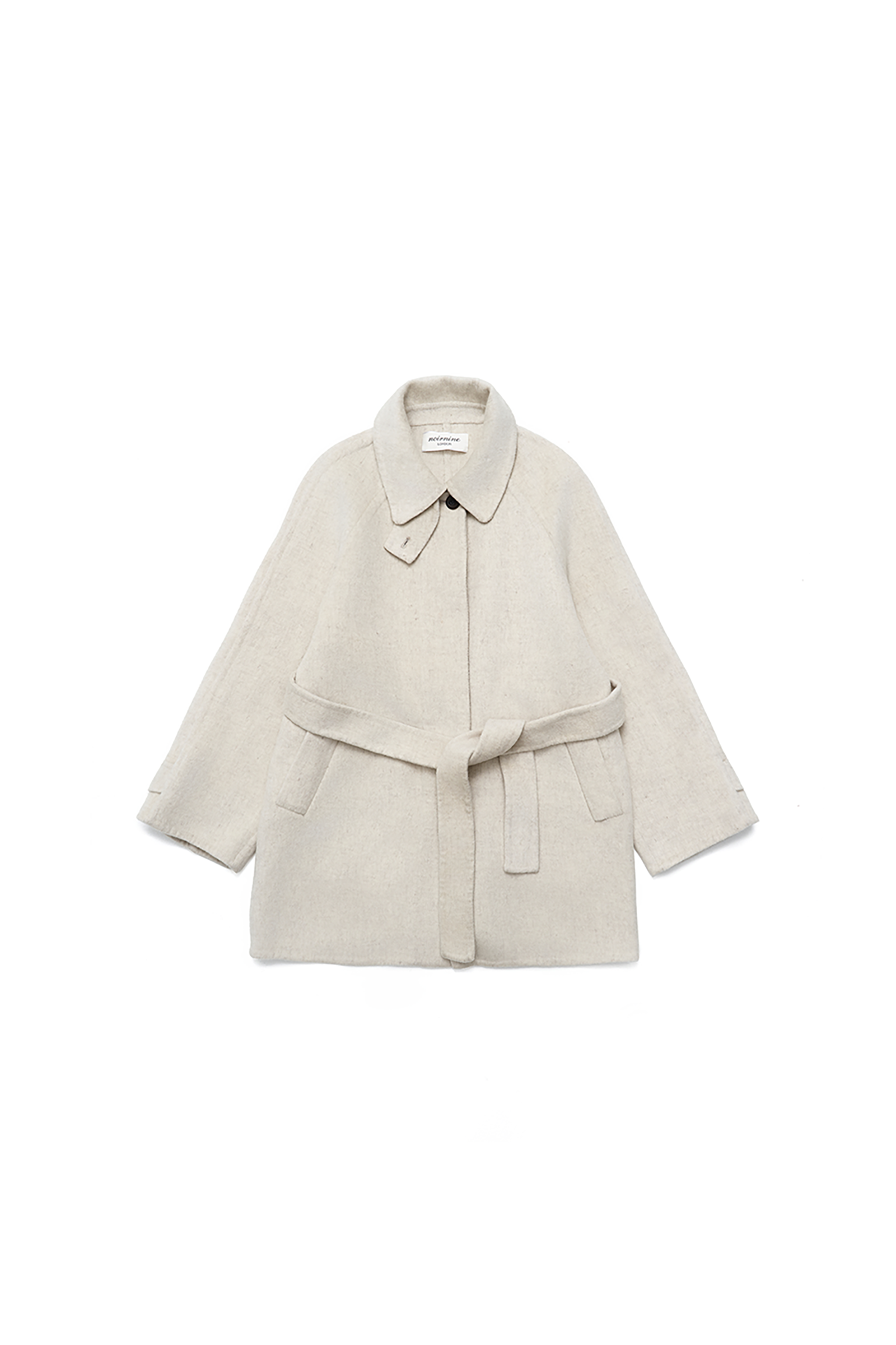 HANDMADE WOOL HALF COAT_AVOINE