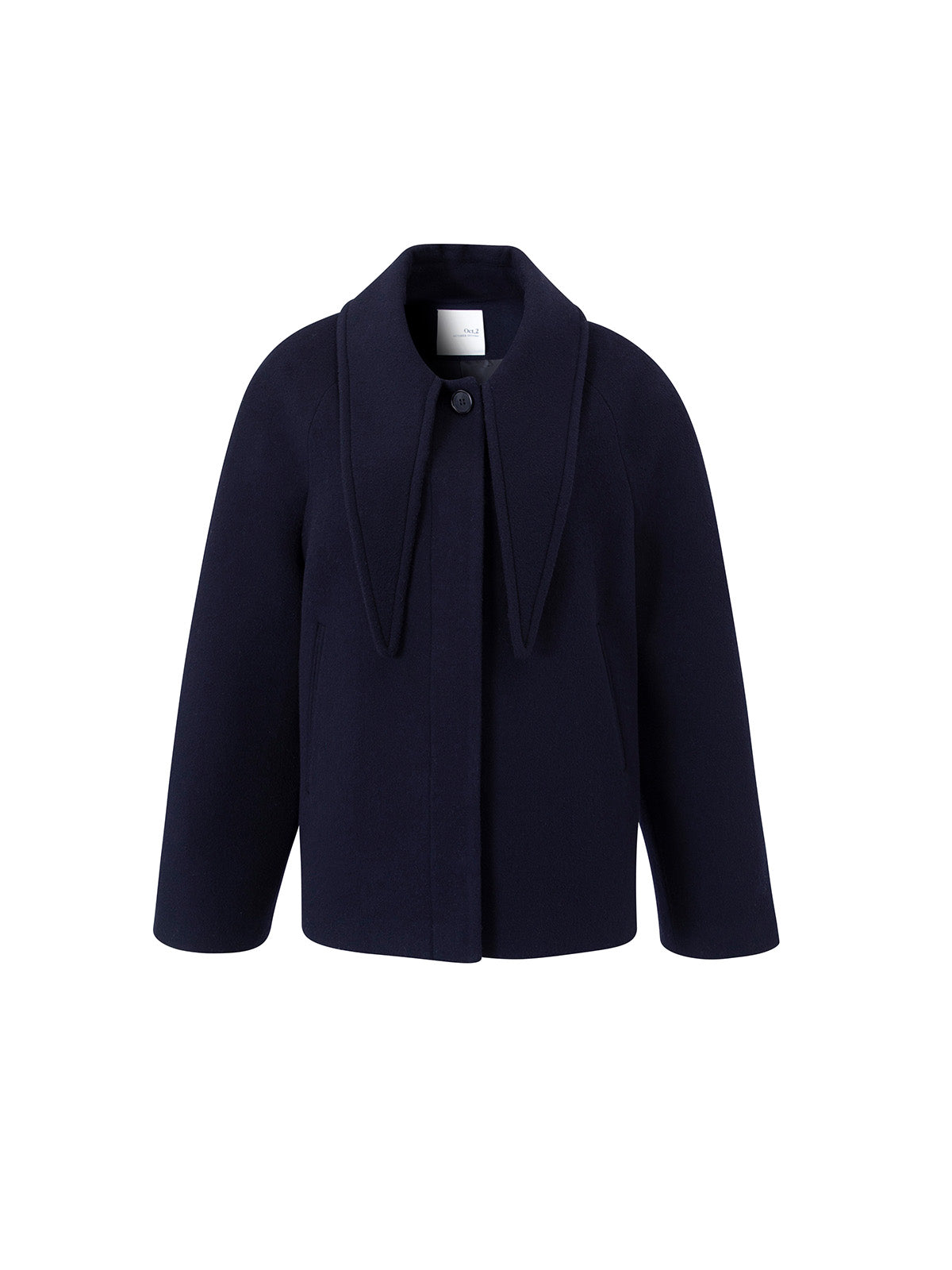 SCARF COAT_NAVY