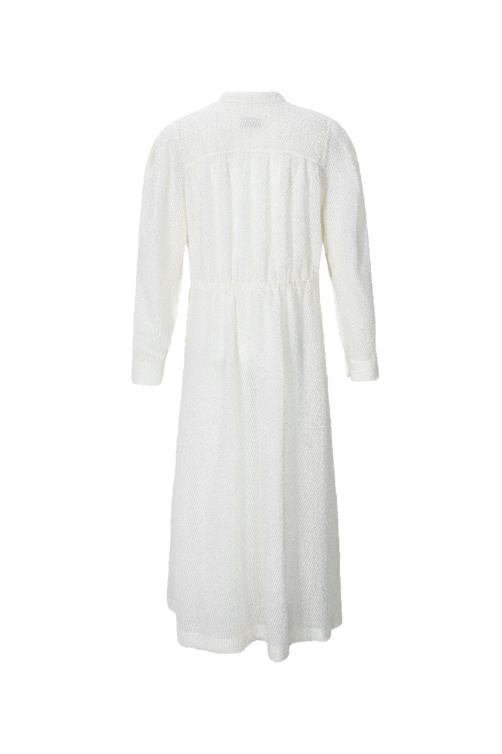 FRINGE LONG DRESS_BLEU MARINE