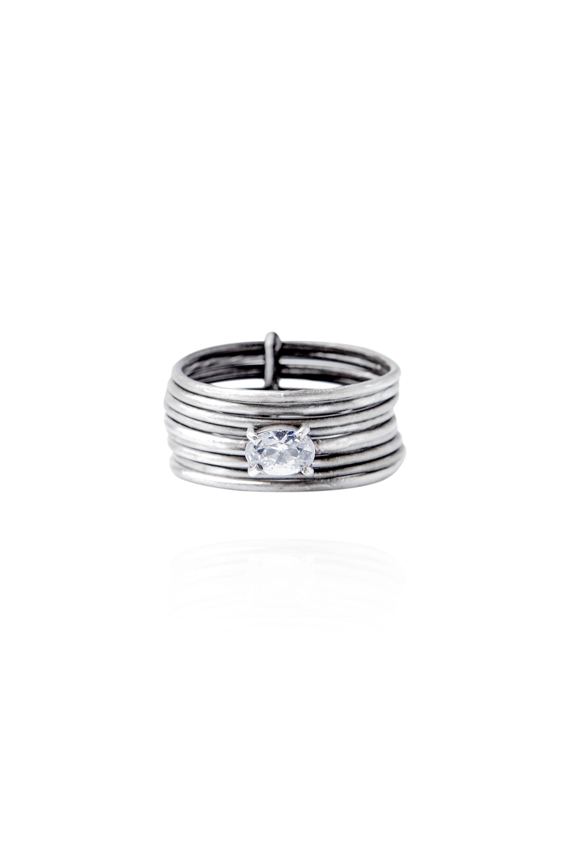 BAGUE ORBITE_BLANC NACRÉ