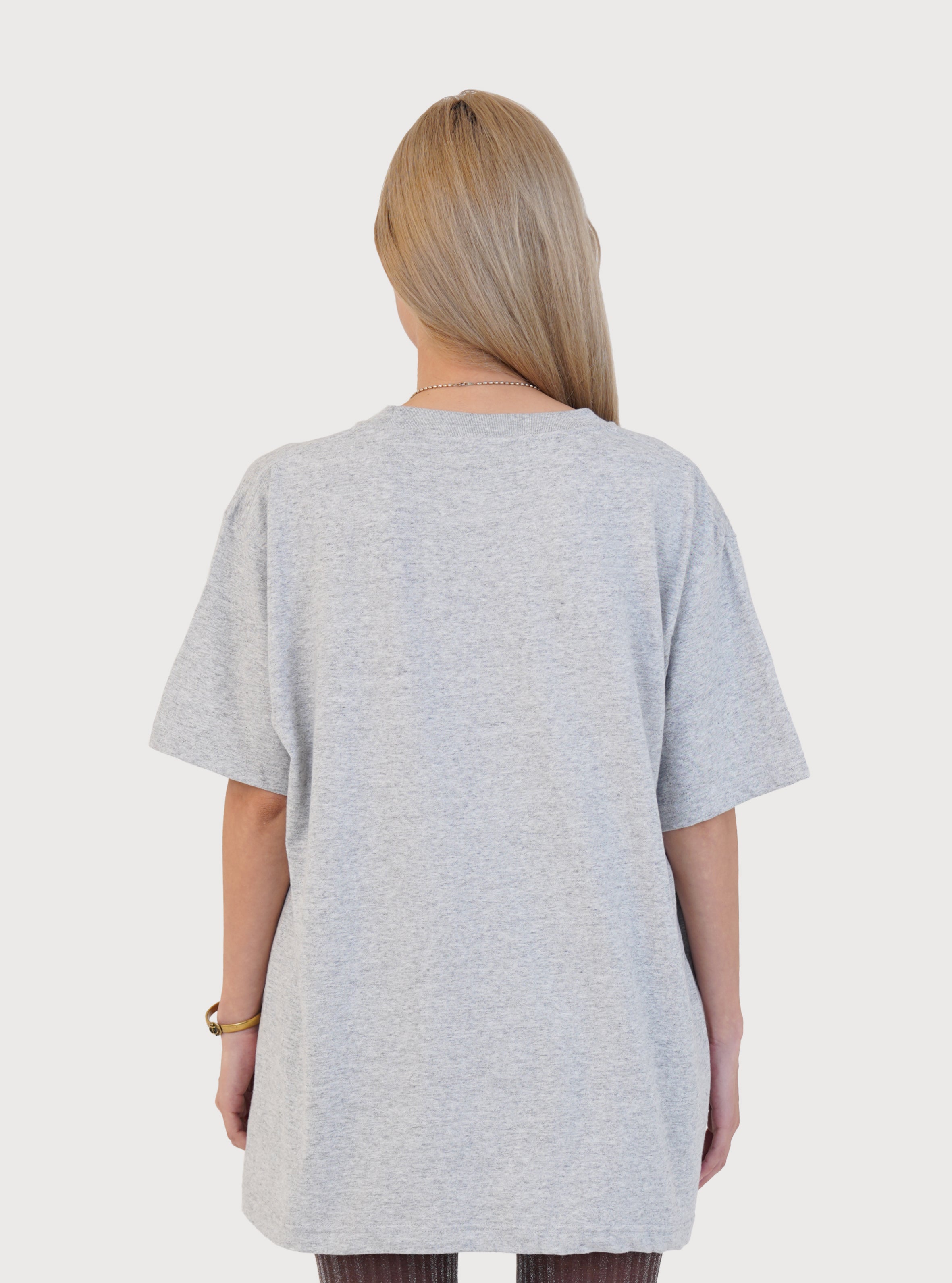 OVERSIZED ATTITUDINAL LOOKS GRAPHIC TEE_GREY
