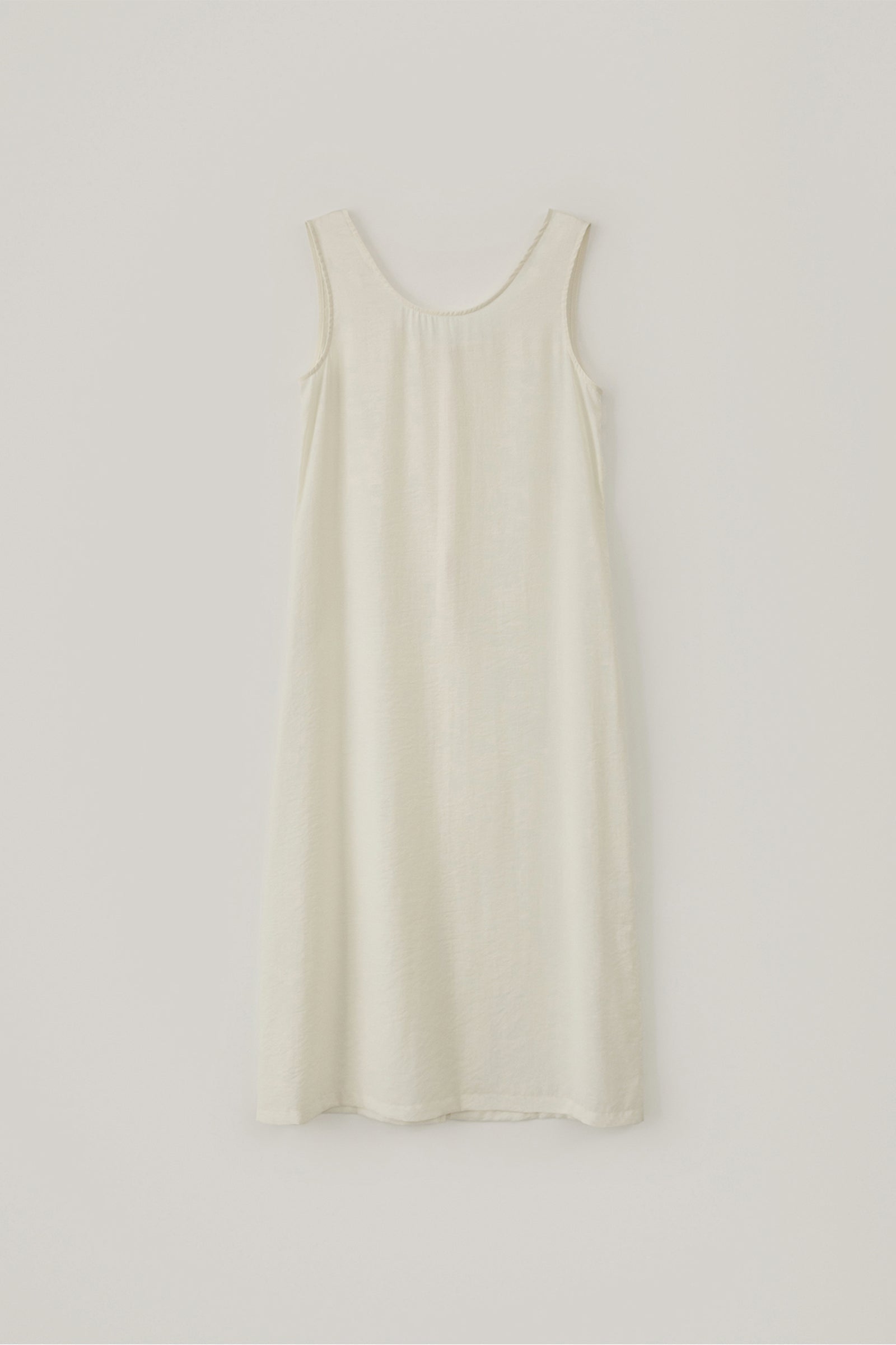 SHEER SLEEVELESS DRESS_CREAM