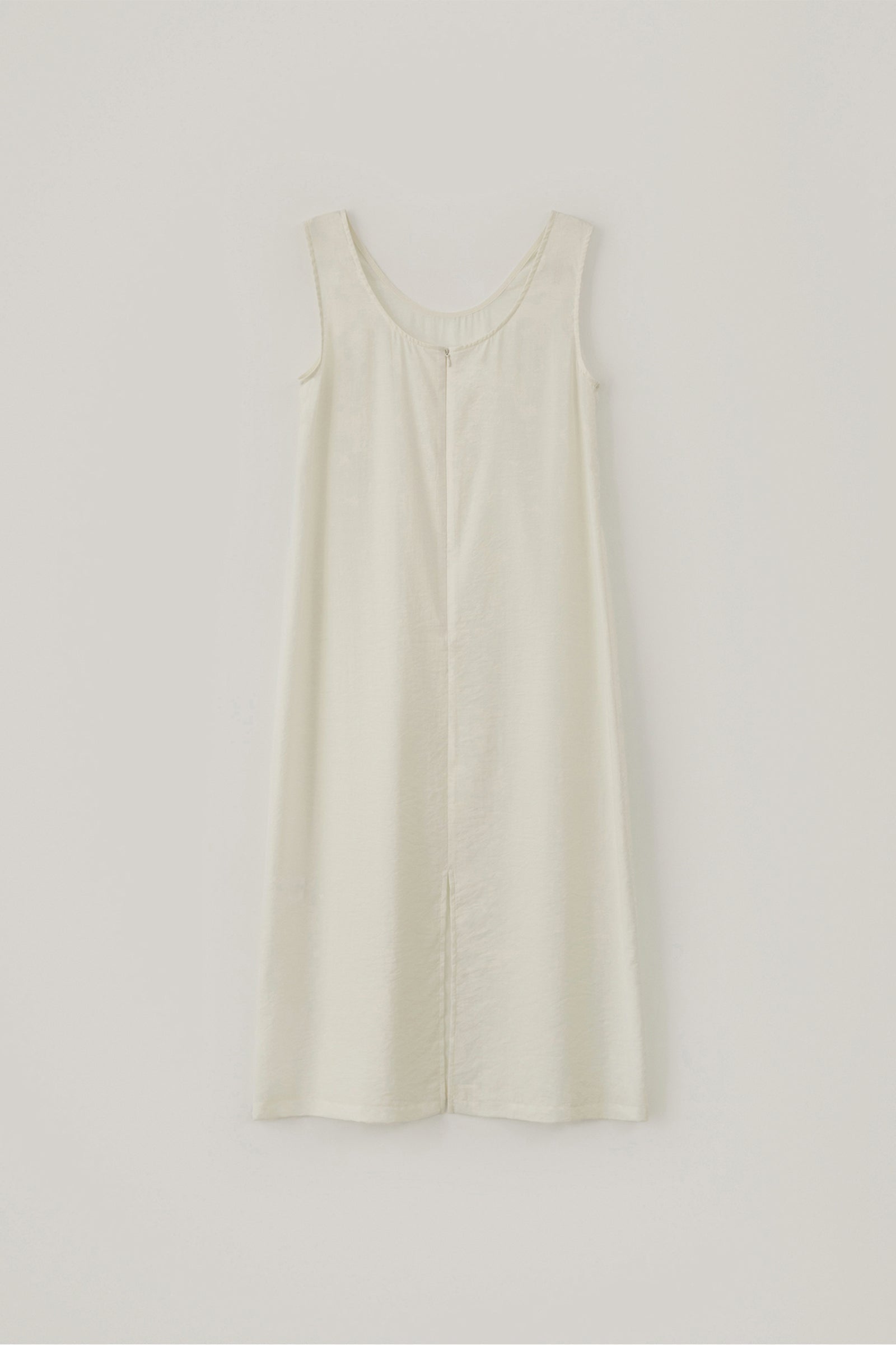 SHEER SLEEVELESS DRESS_CREAM