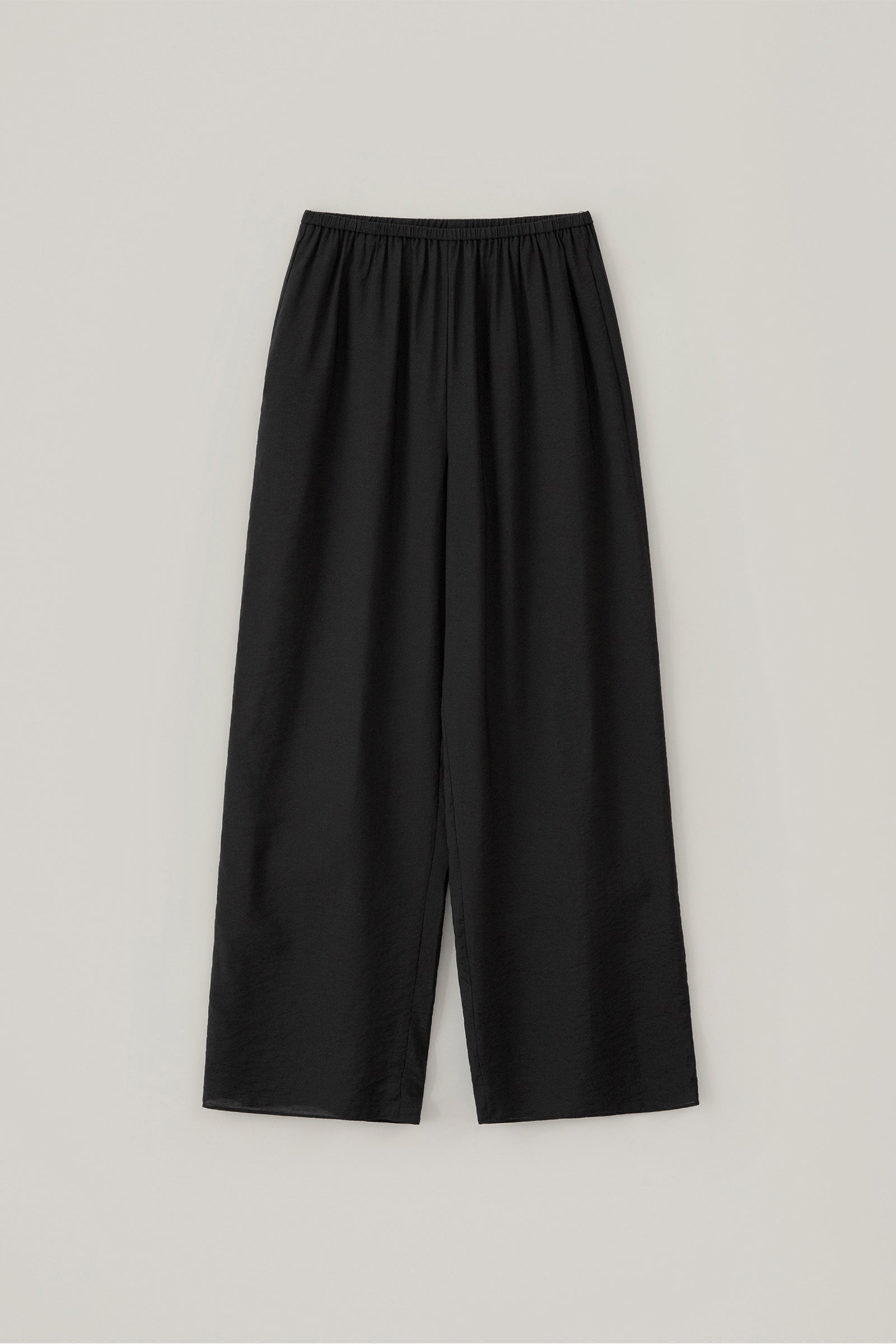 SHEER WIDE PANTS_BLACK
