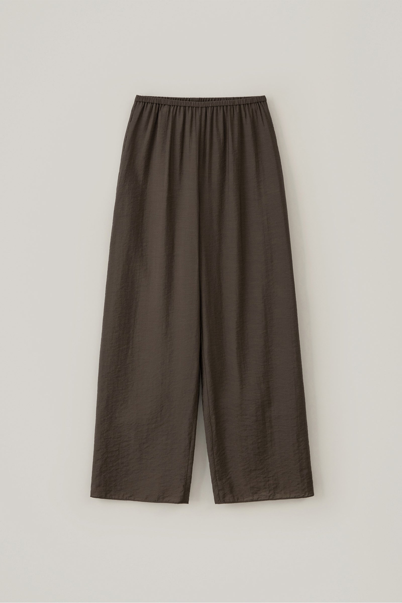 PANTALON LARGE TRANSPARENT_MARRON