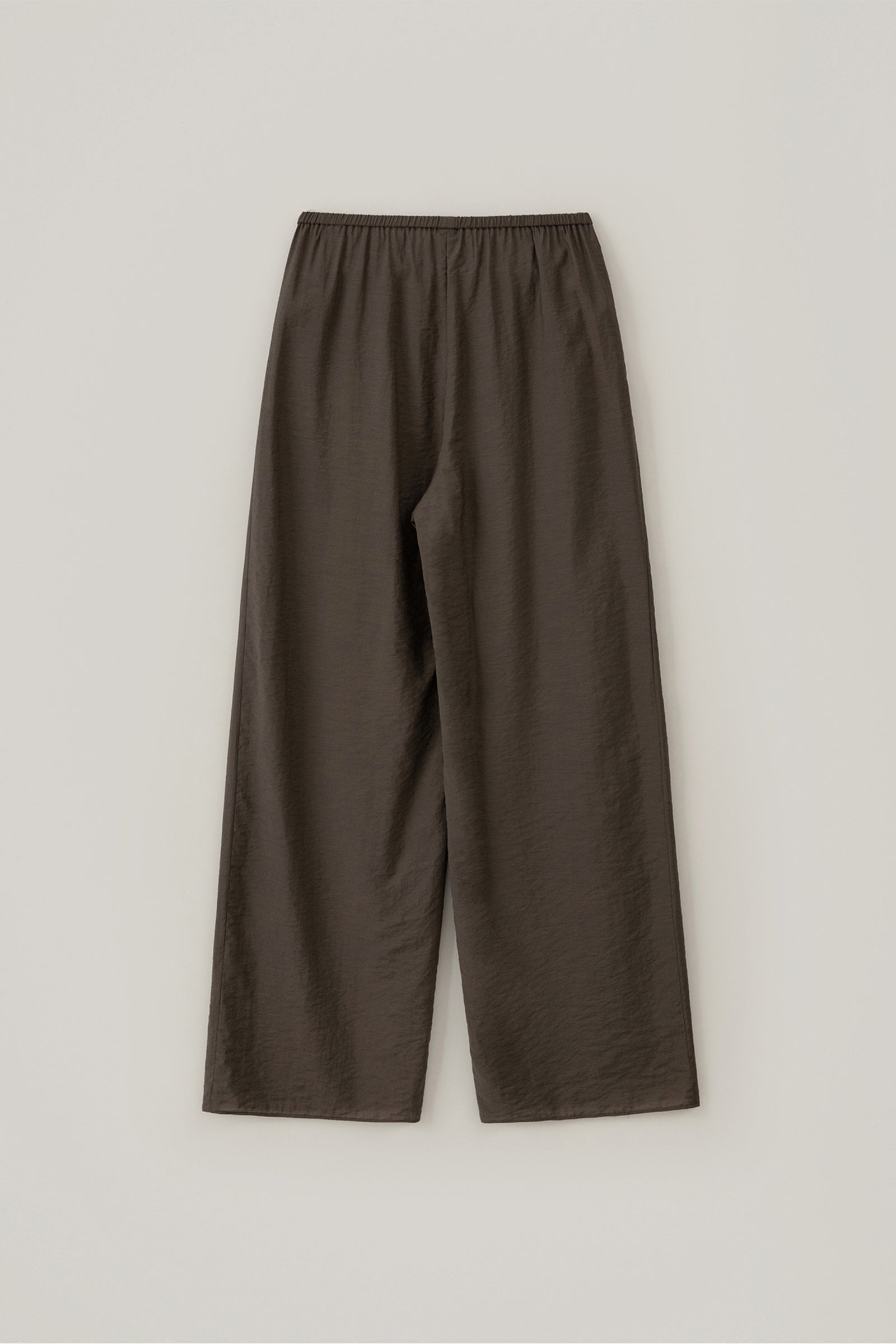 PANTALON LARGE TRANSPARENT_MARRON