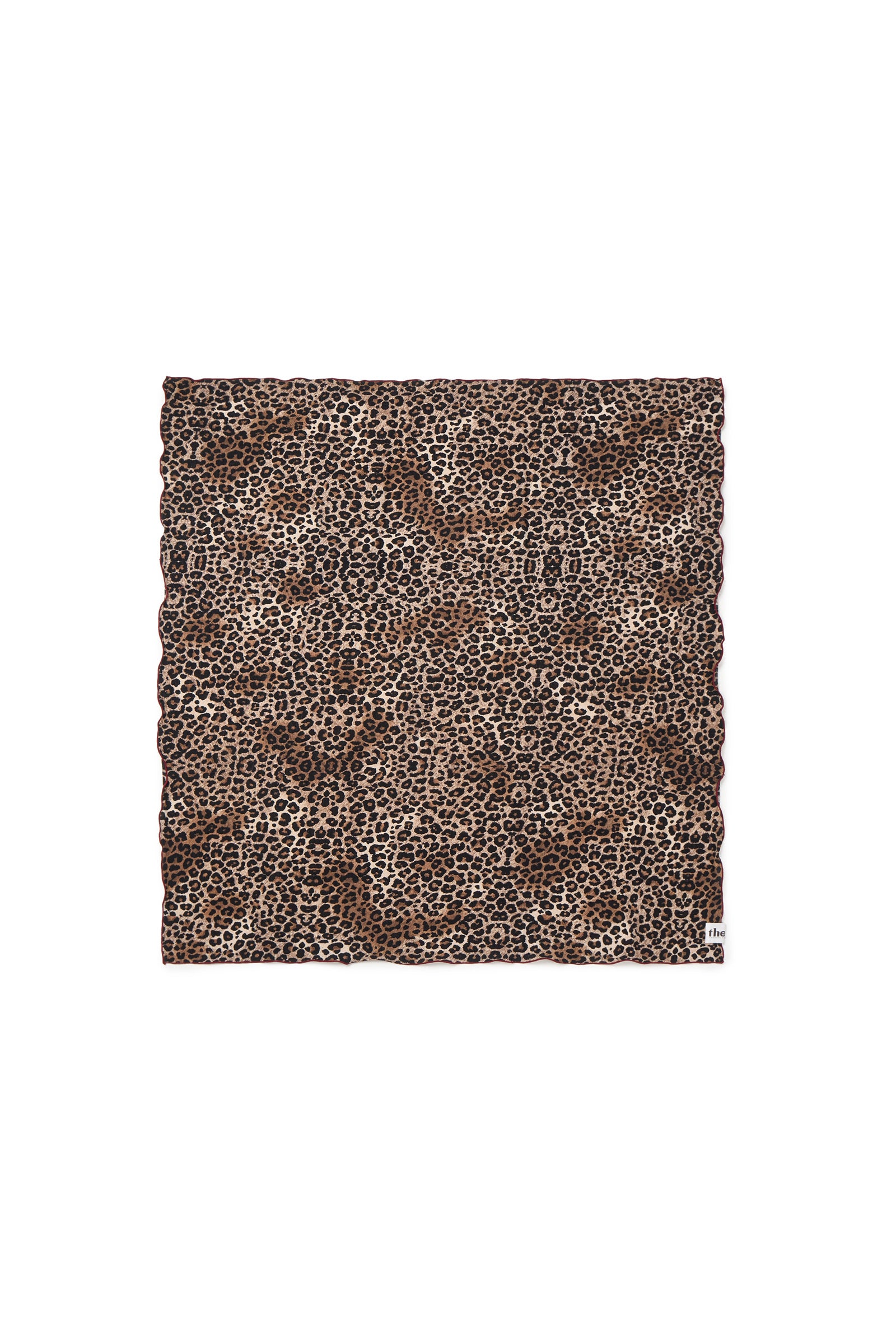 BURGUNDY LEOPARD SQUARE SCARF_LEOPARD