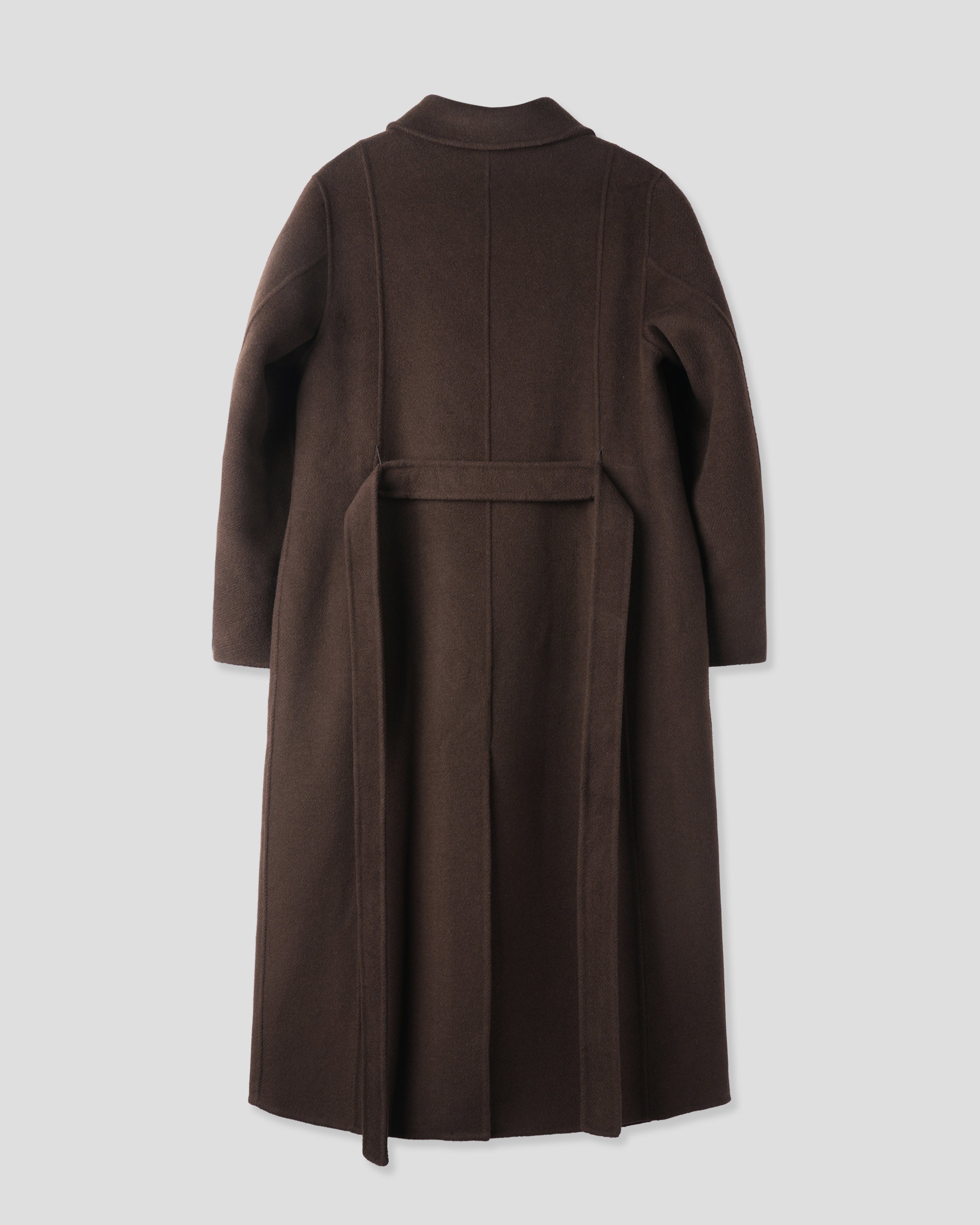 WAVE HANDMADE COAT_BROWN