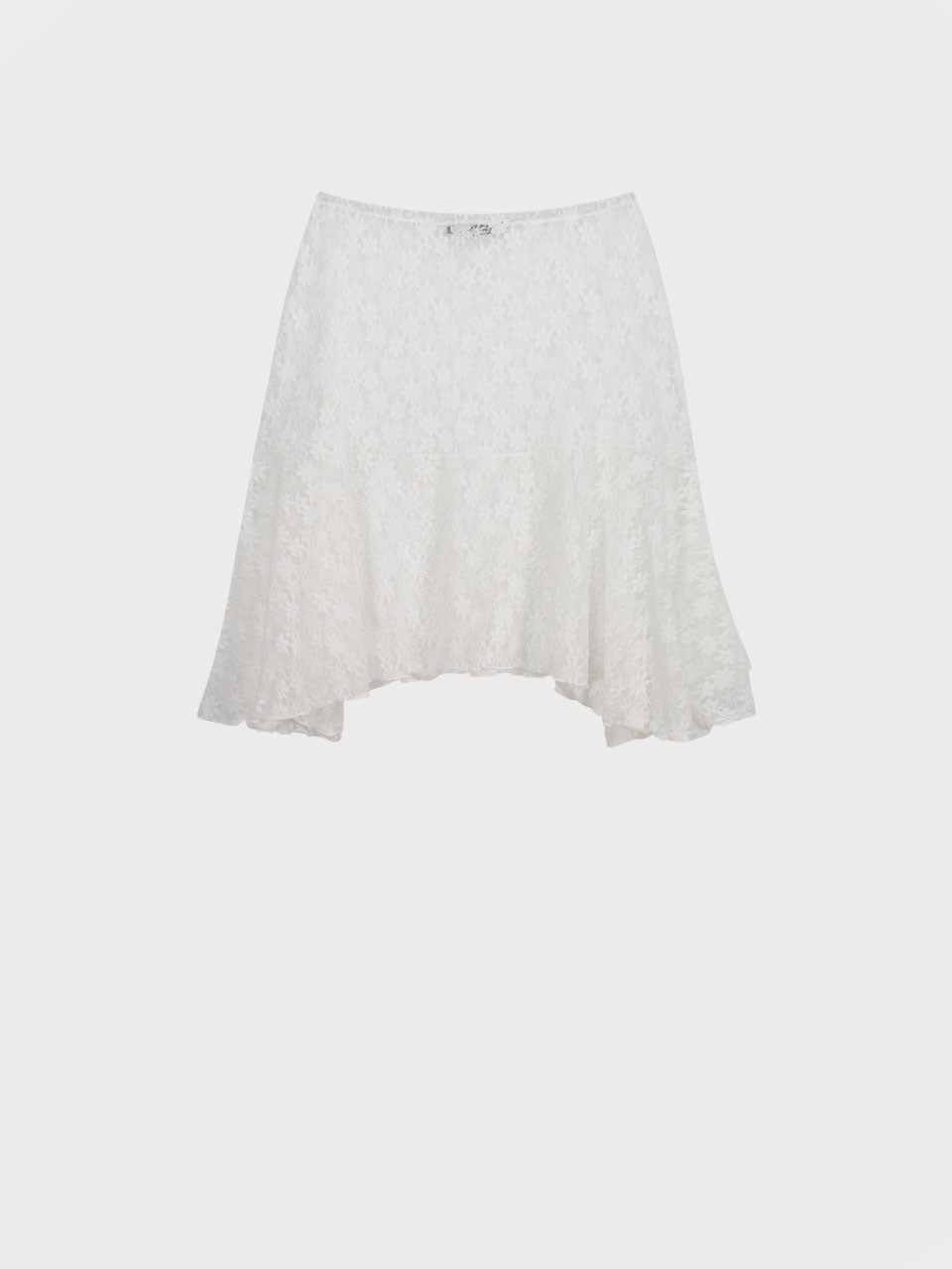 FLORAL LACE MIDI SKIRT_WHITE