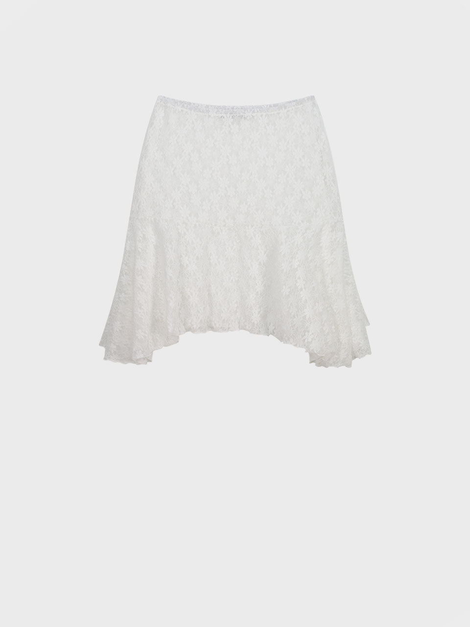FLORAL LACE MIDI SKIRT_WHITE