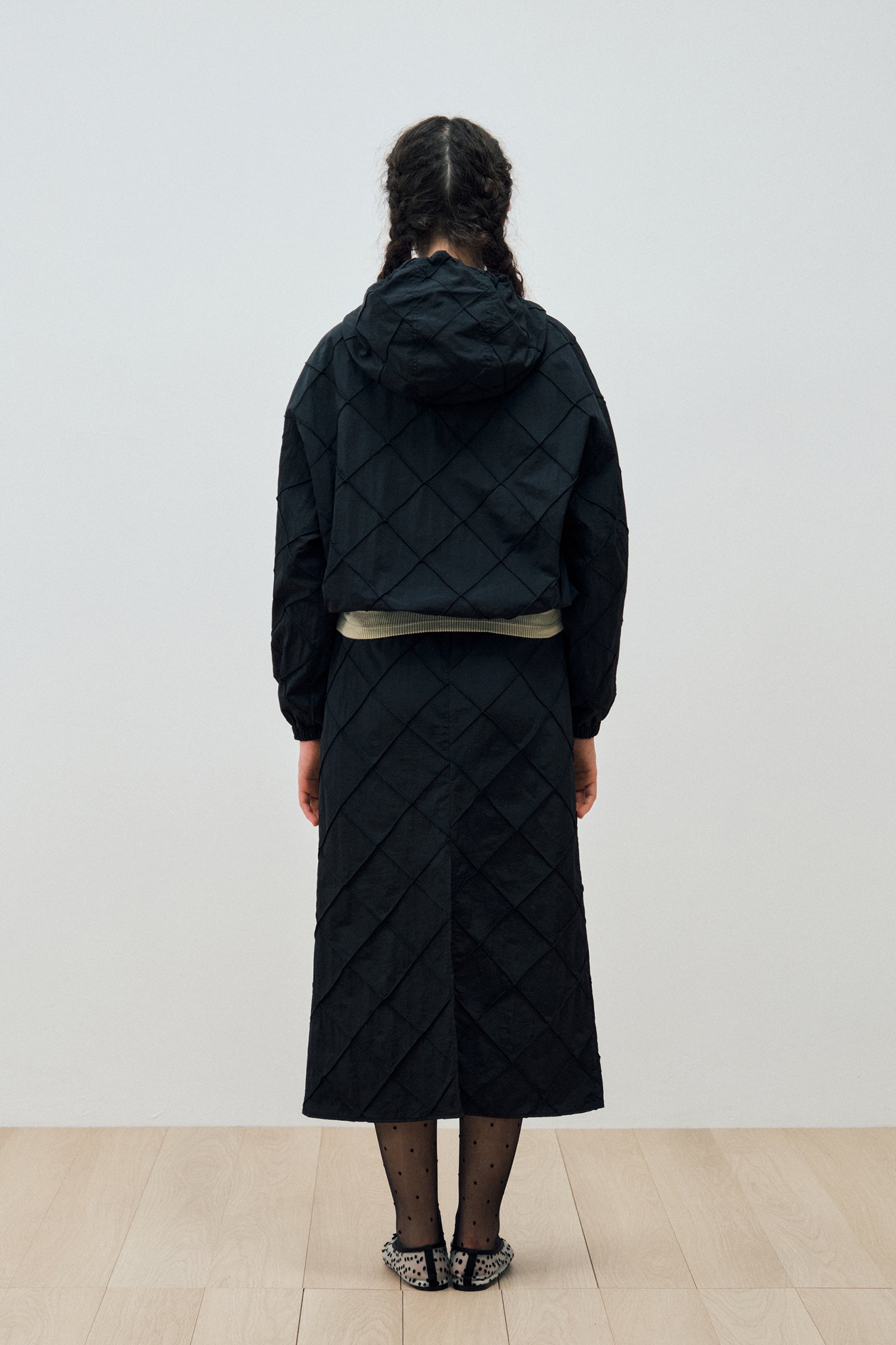 DIAMOND NYLON WINDBREAKER_BLACK