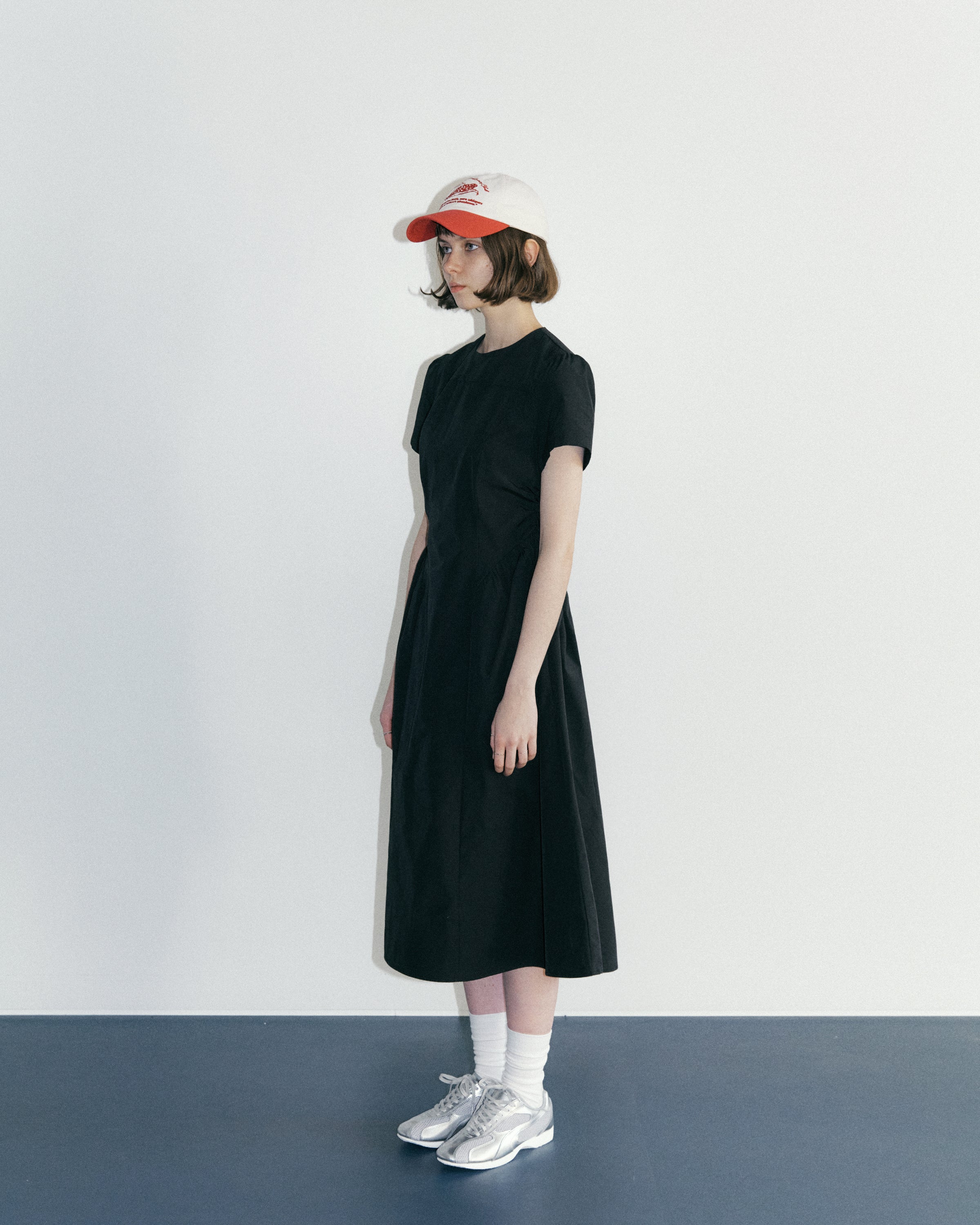 PUFF SLEEVE DRESS_BLACK