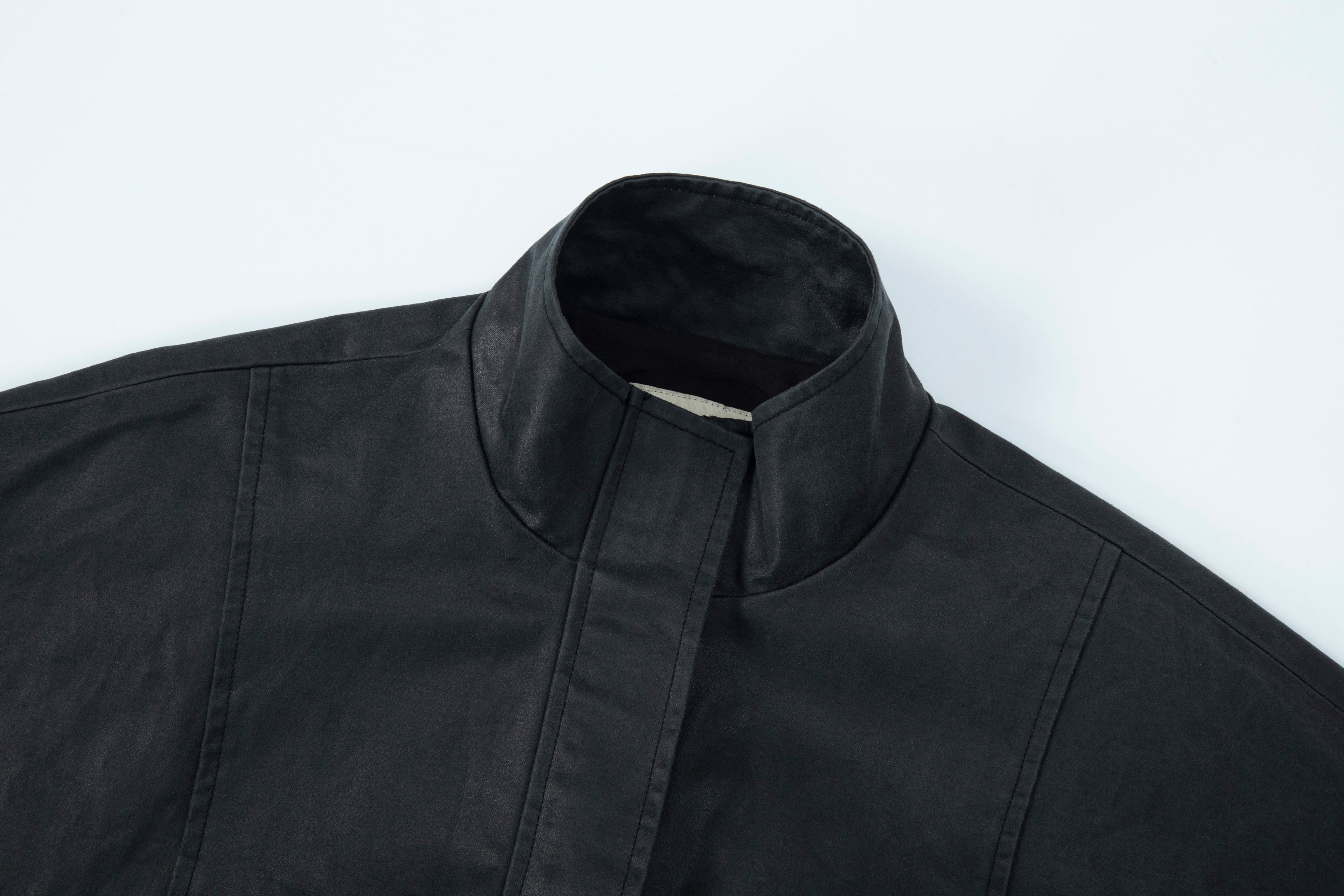 OCTOBER SECOND, BLOUSON EN CUIR VINTAGE_NOIR