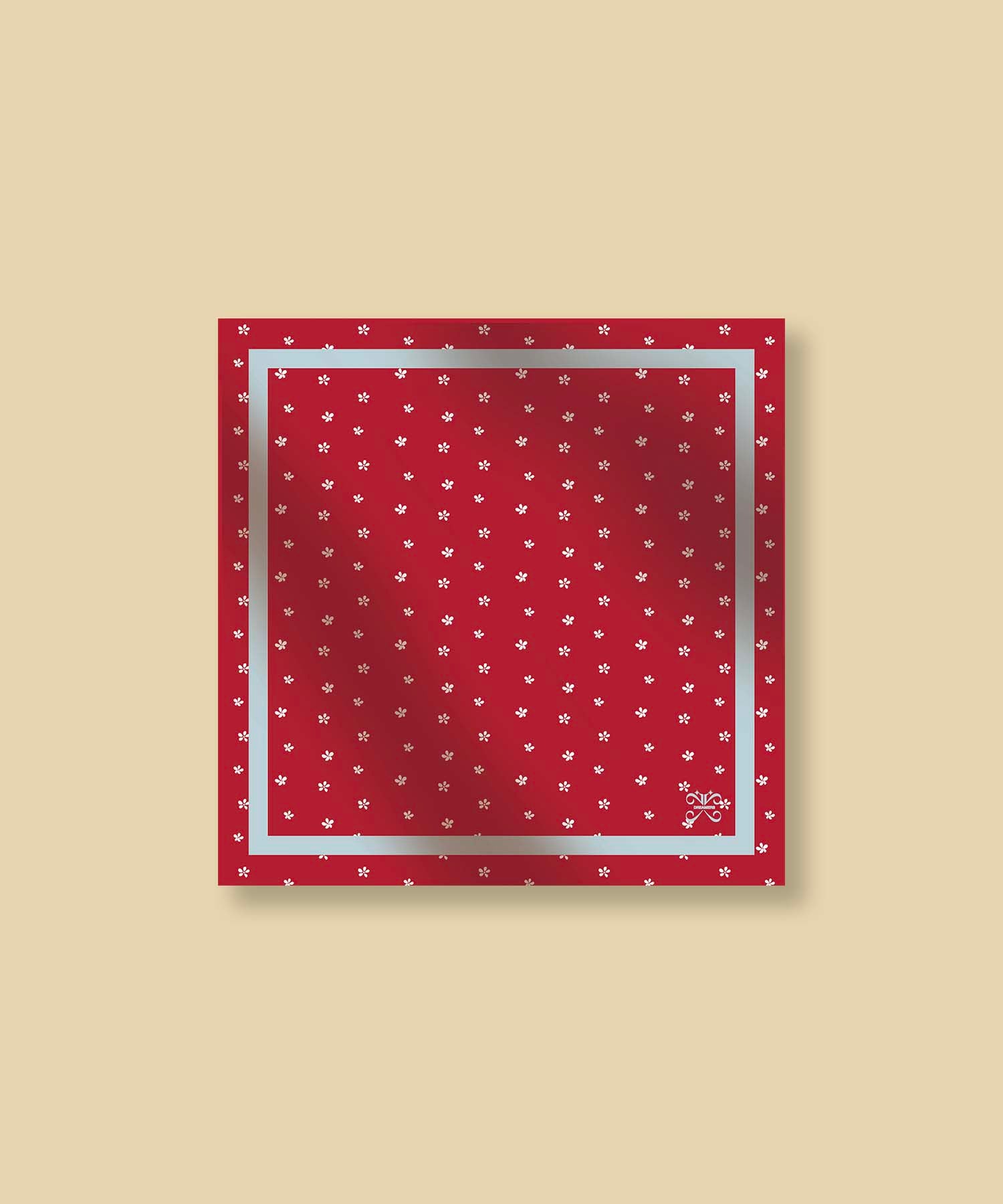 SCARLET GARDEN SILK SCARF_ROUGE