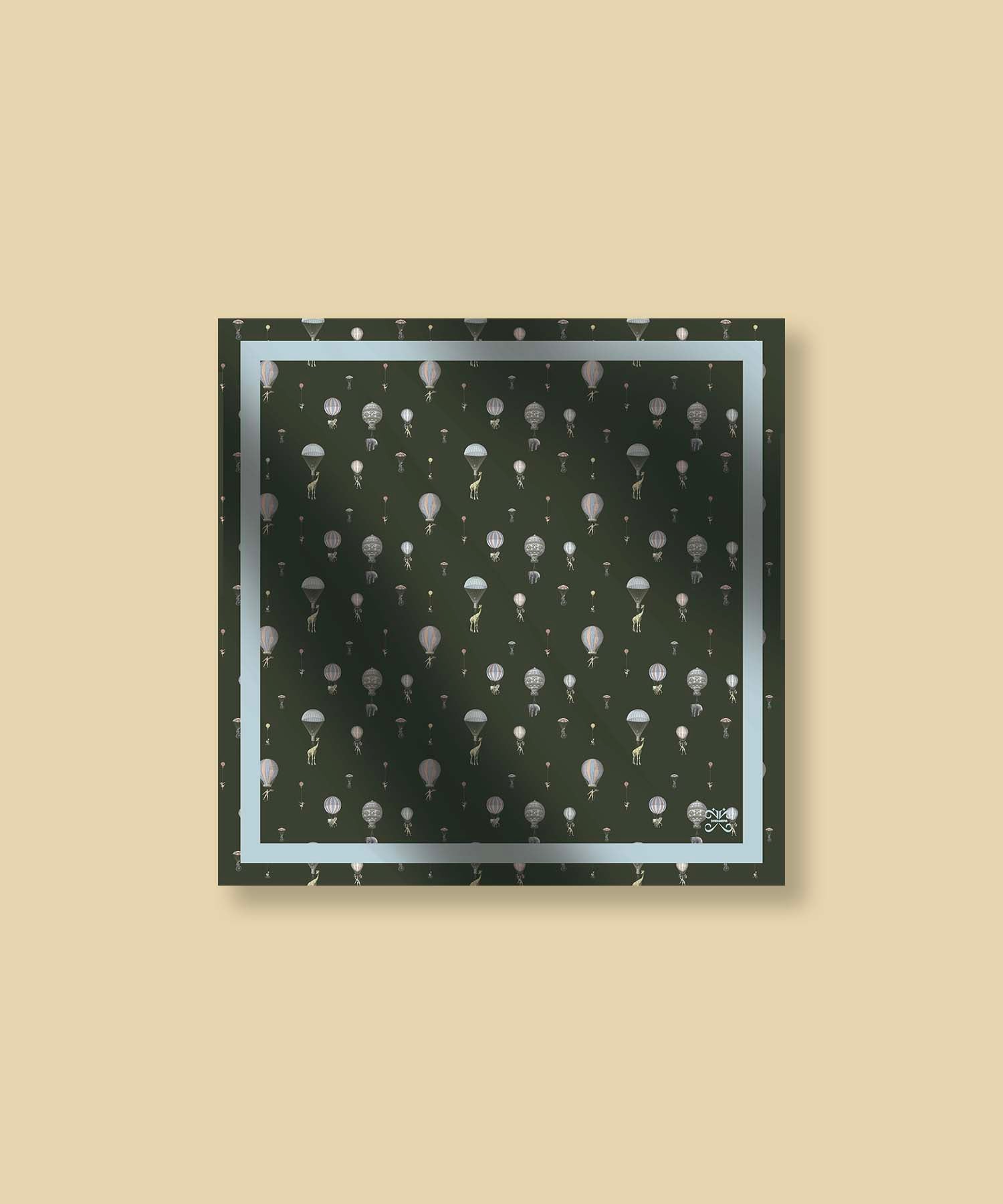 FORÊT DREAMVEIL SILK SCARF_VERT FONCÉ