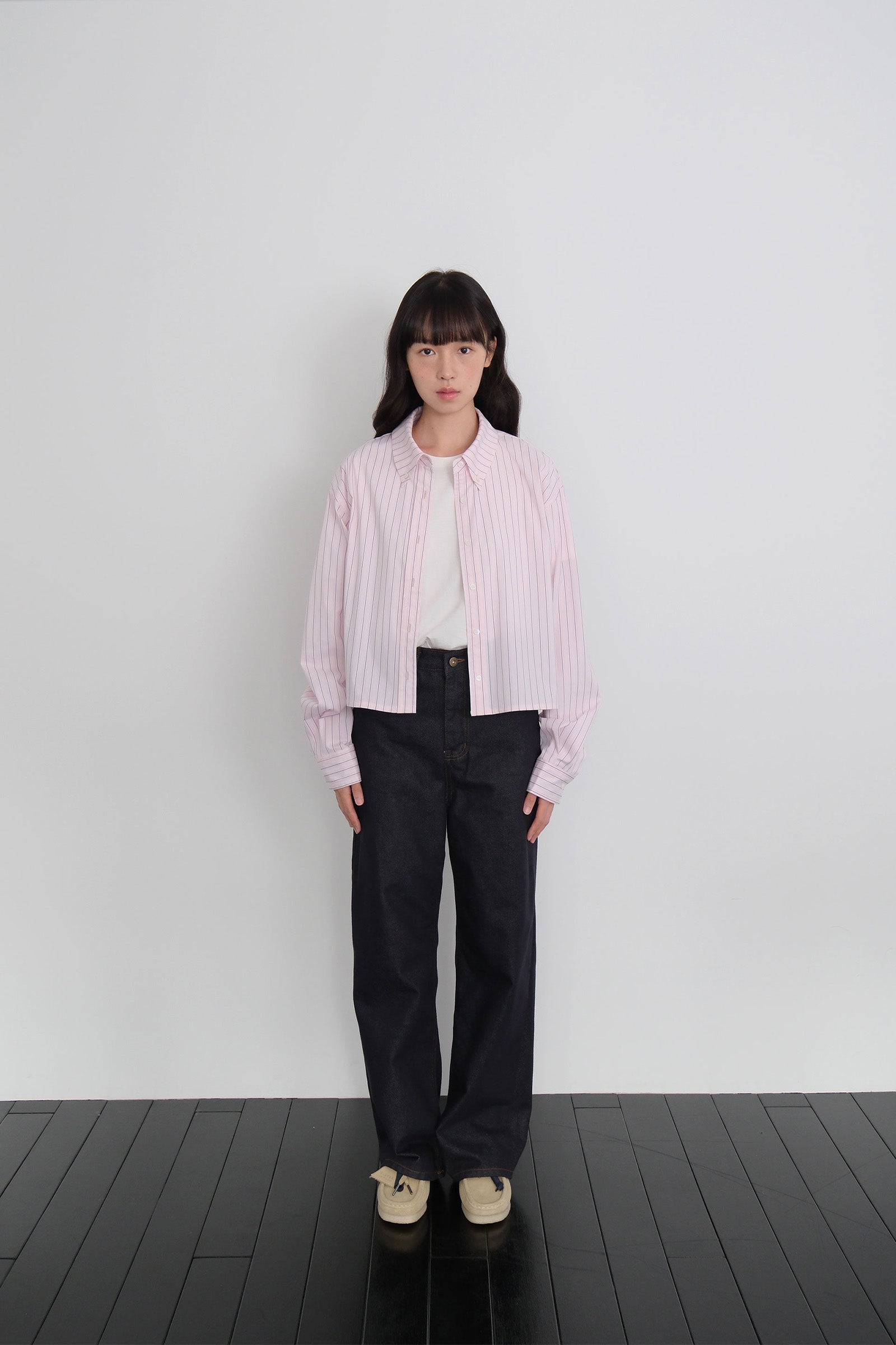TIDY CROP SHIRTS_PINK