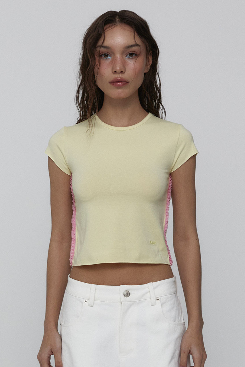LACE BABY T-SHIRTS_JAUNE