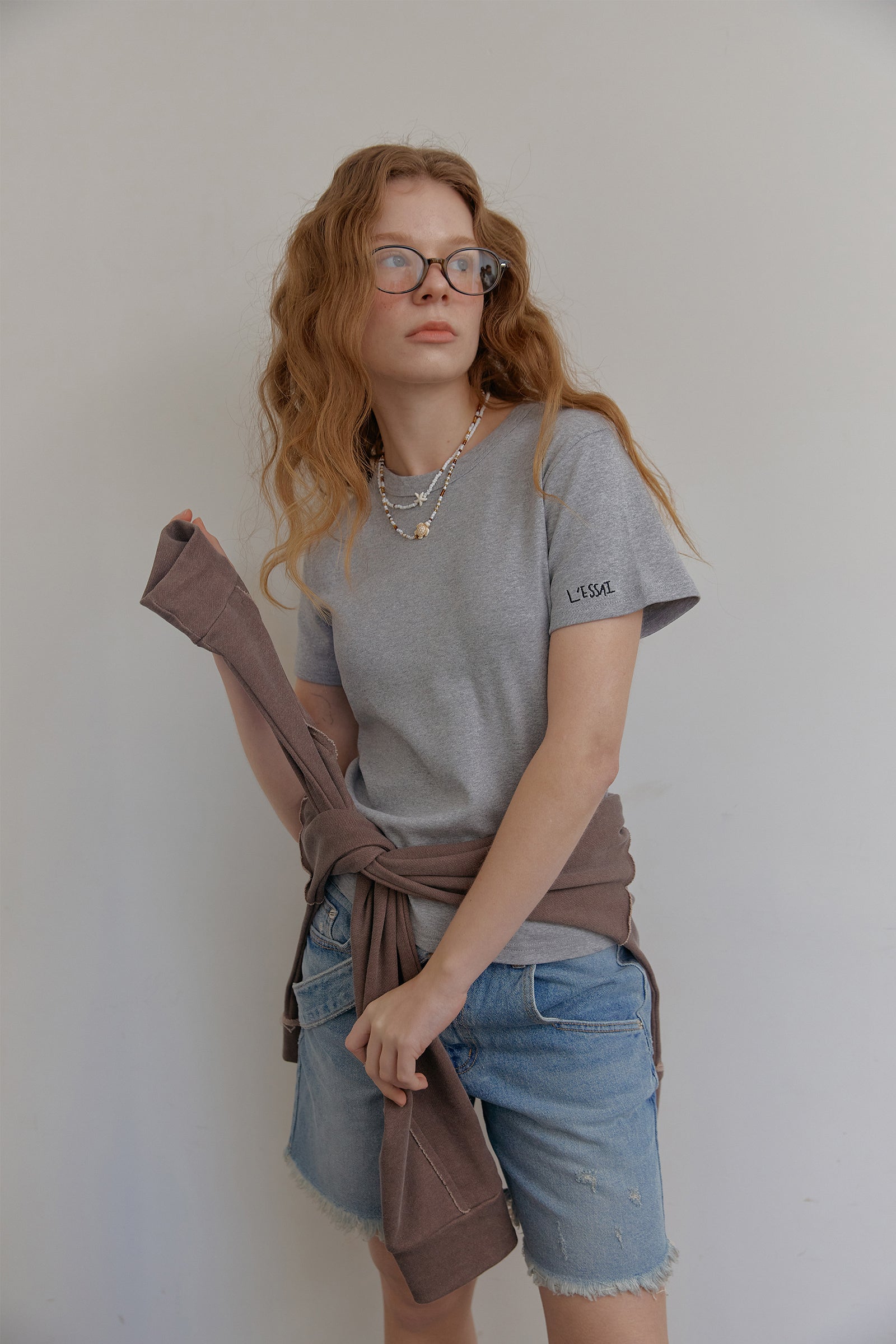 COTTON BASIC T-SHIRT_GRIS