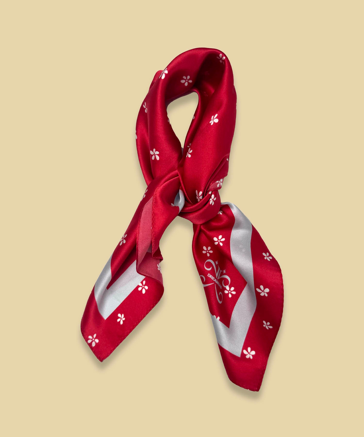 SCARLET GARDEN SILK SCARF_ROUGE