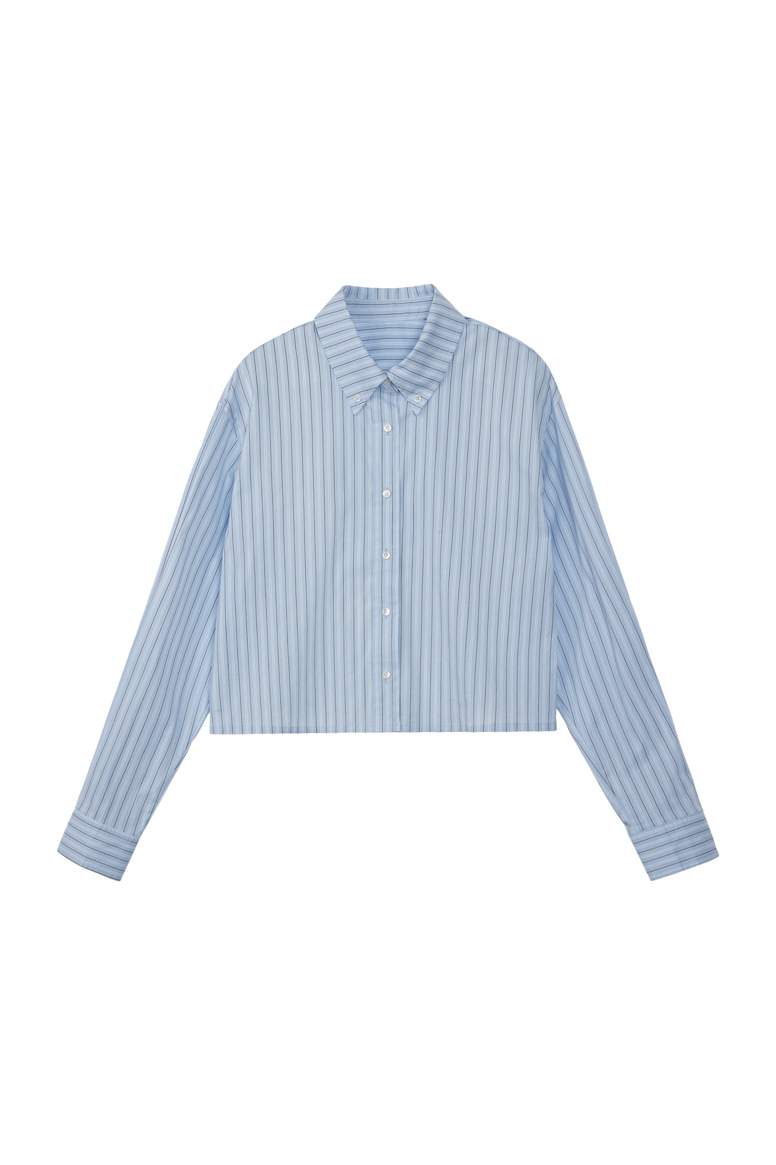 TIDY CROP SHIRTS_BLUE