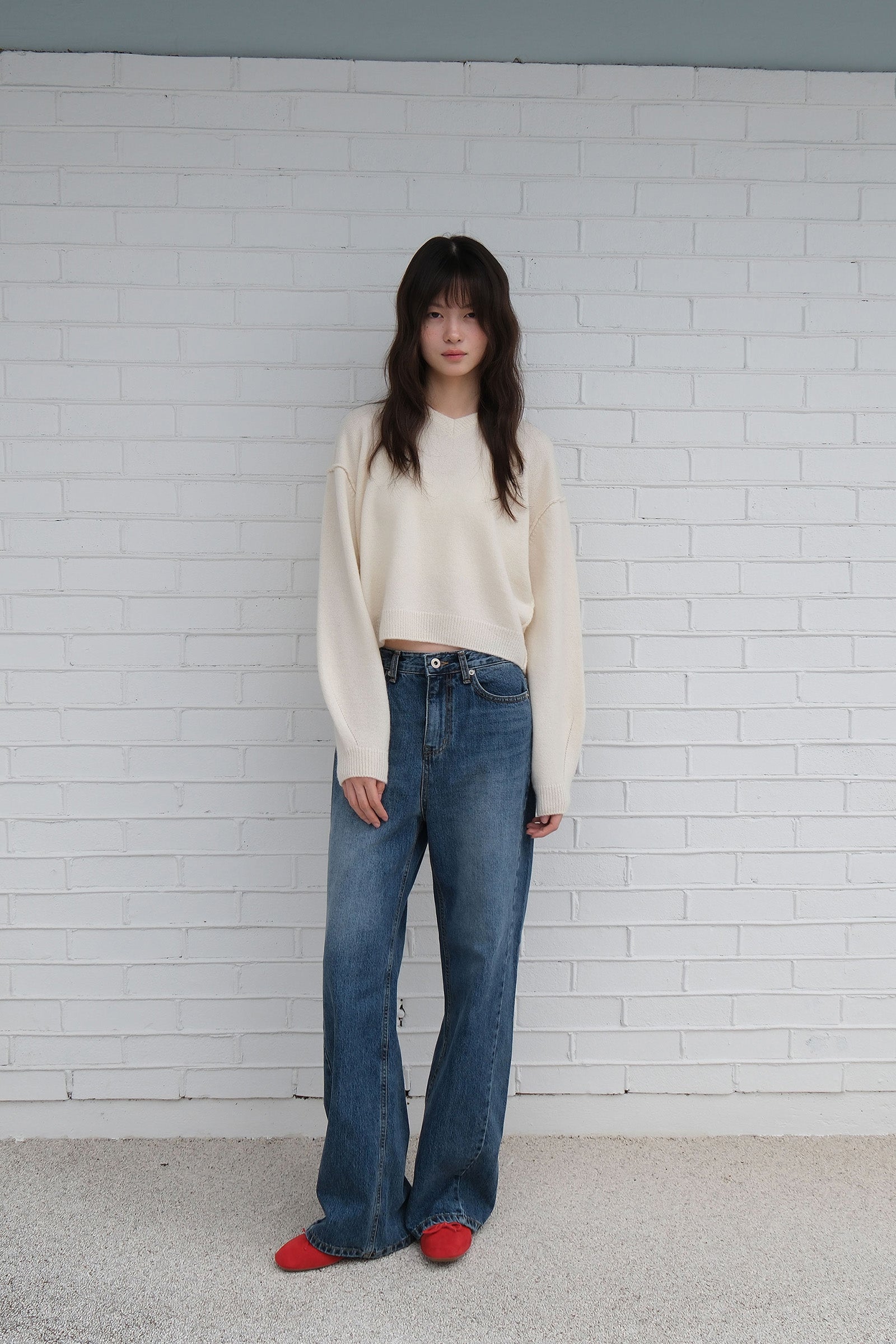 MELLOW RIBBON KNIT_IVORY