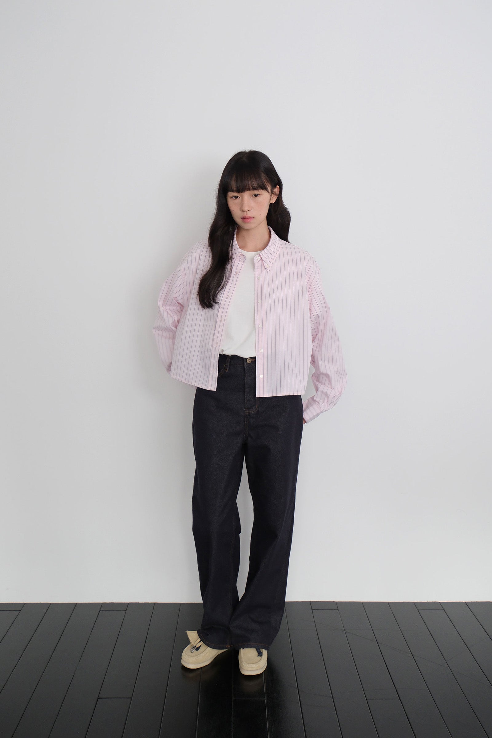 CHEMISE COURTE AJUSTÉE_ROSE