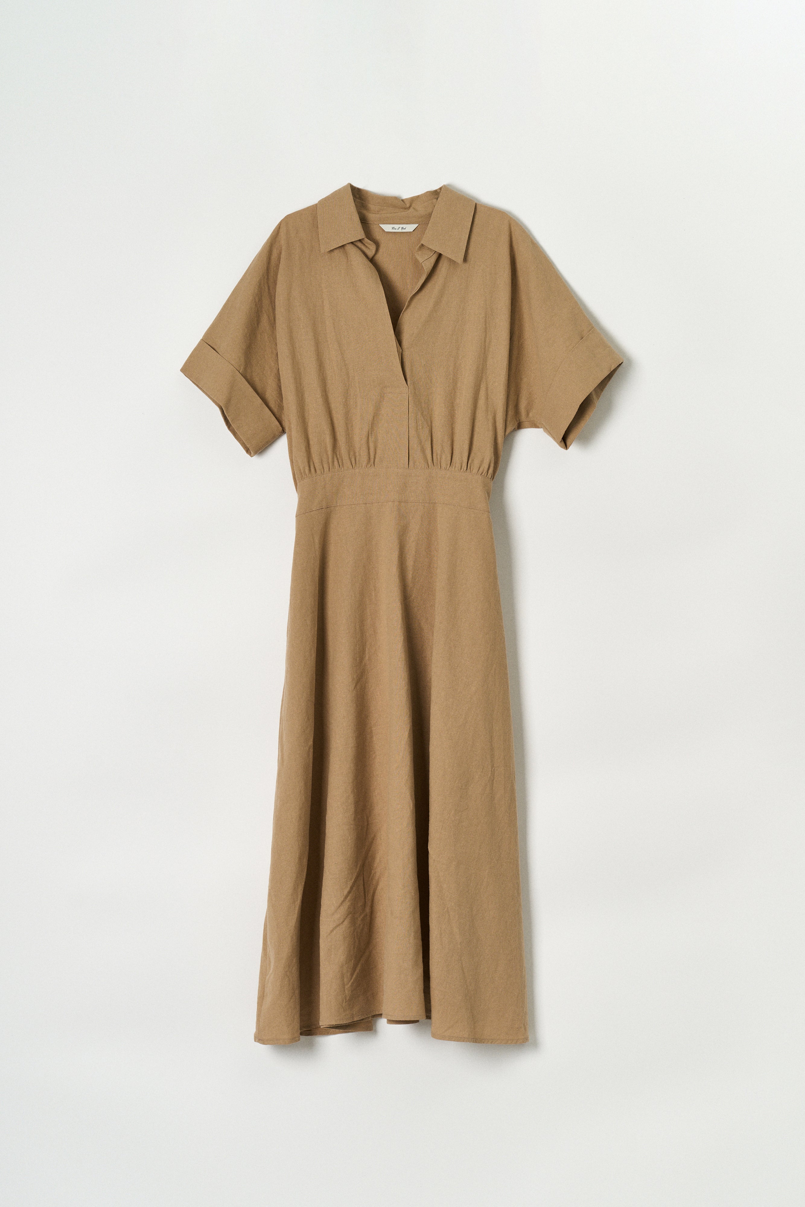 FINE O' KIND, ROBE EN LIN DE MARE_BEIGE