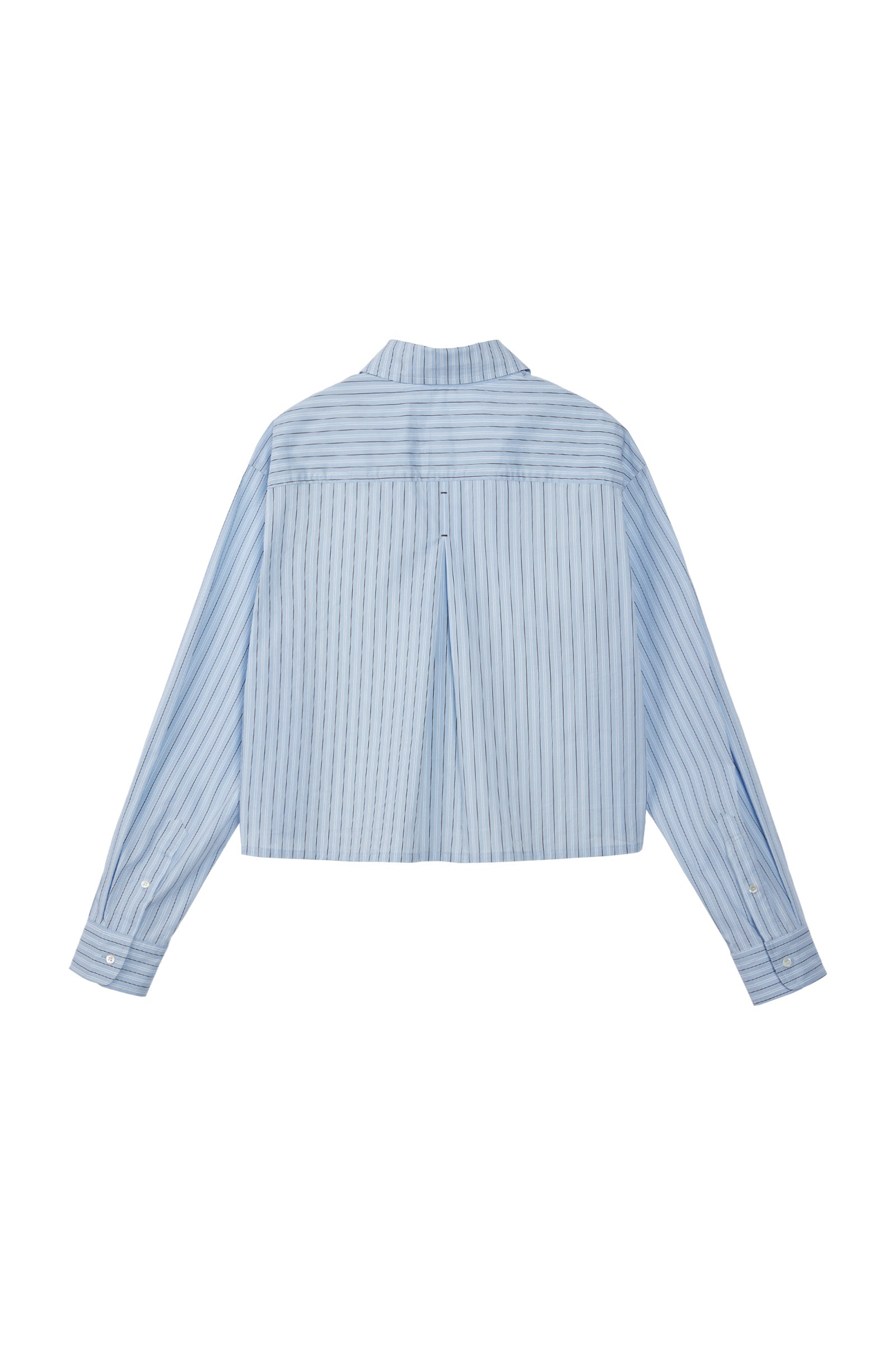 TIDY CROP SHIRTS_BLUE