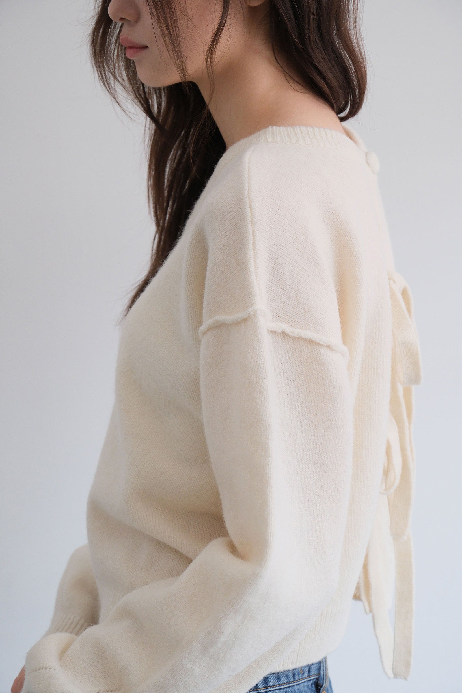 MELLOW RIBBON KNIT_IVORY
