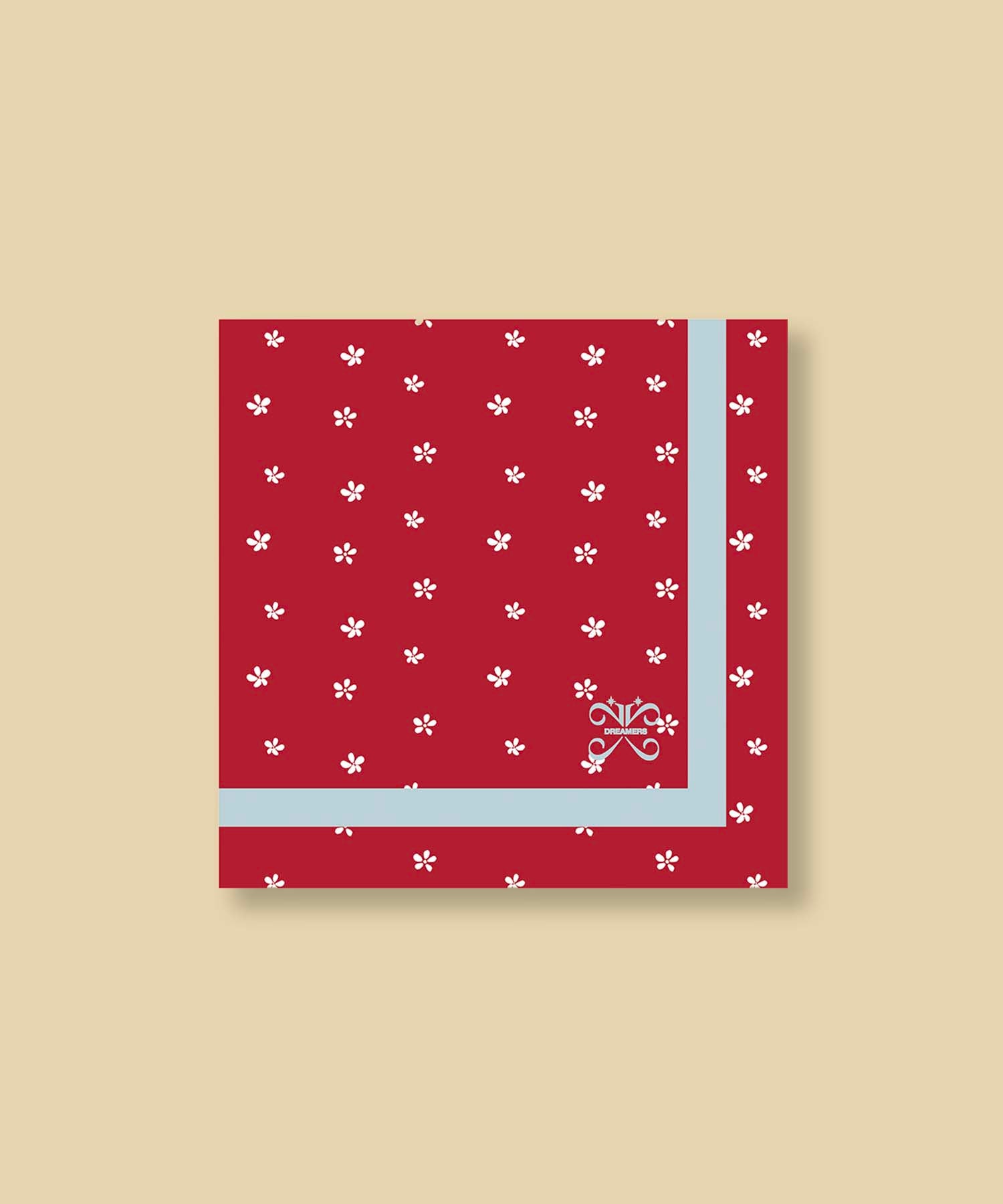SCARLET GARDEN SILK SCARF_ROUGE