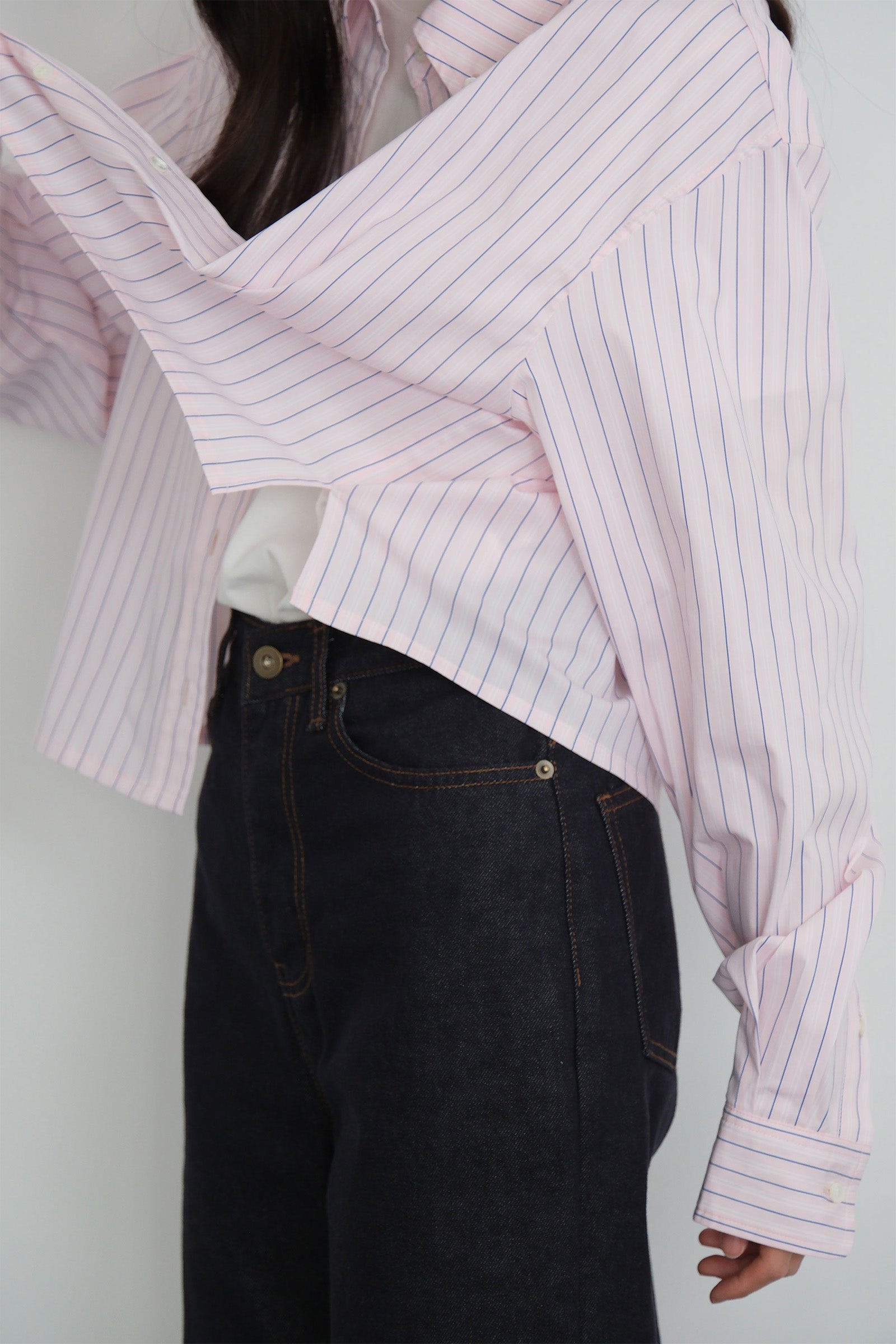 CHEMISE COURTE AJUSTÉE_ROSE