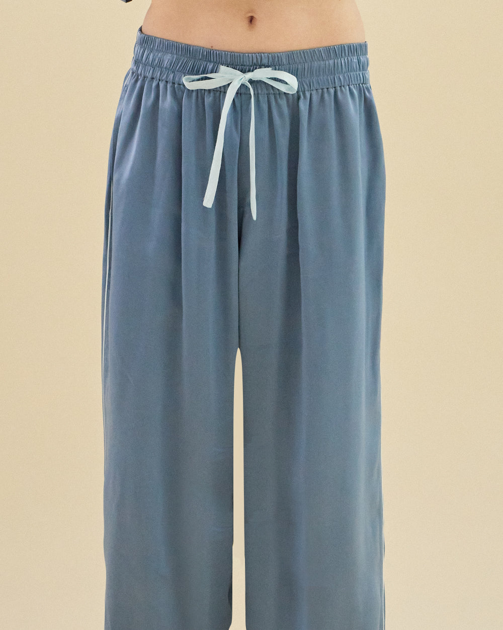 BLUE VEIL SILK PAJAMAS_BLUE