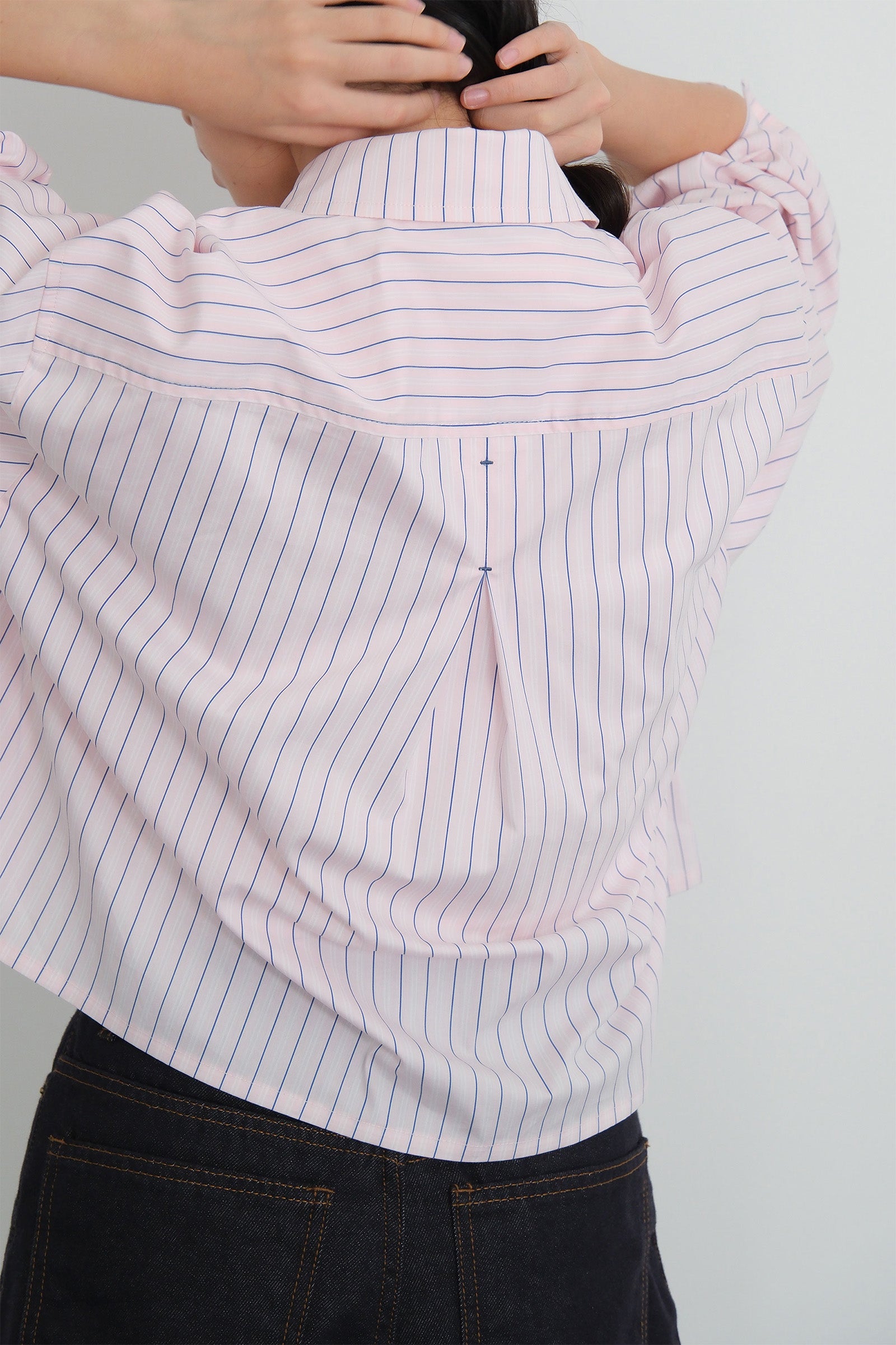 CHEMISE COURTE AJUSTÉE_ROSE