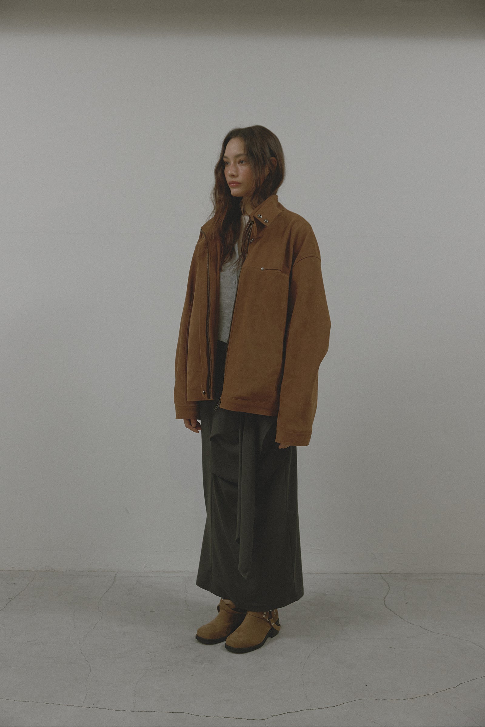 DUAL CONTRAST JACKET_BROWN