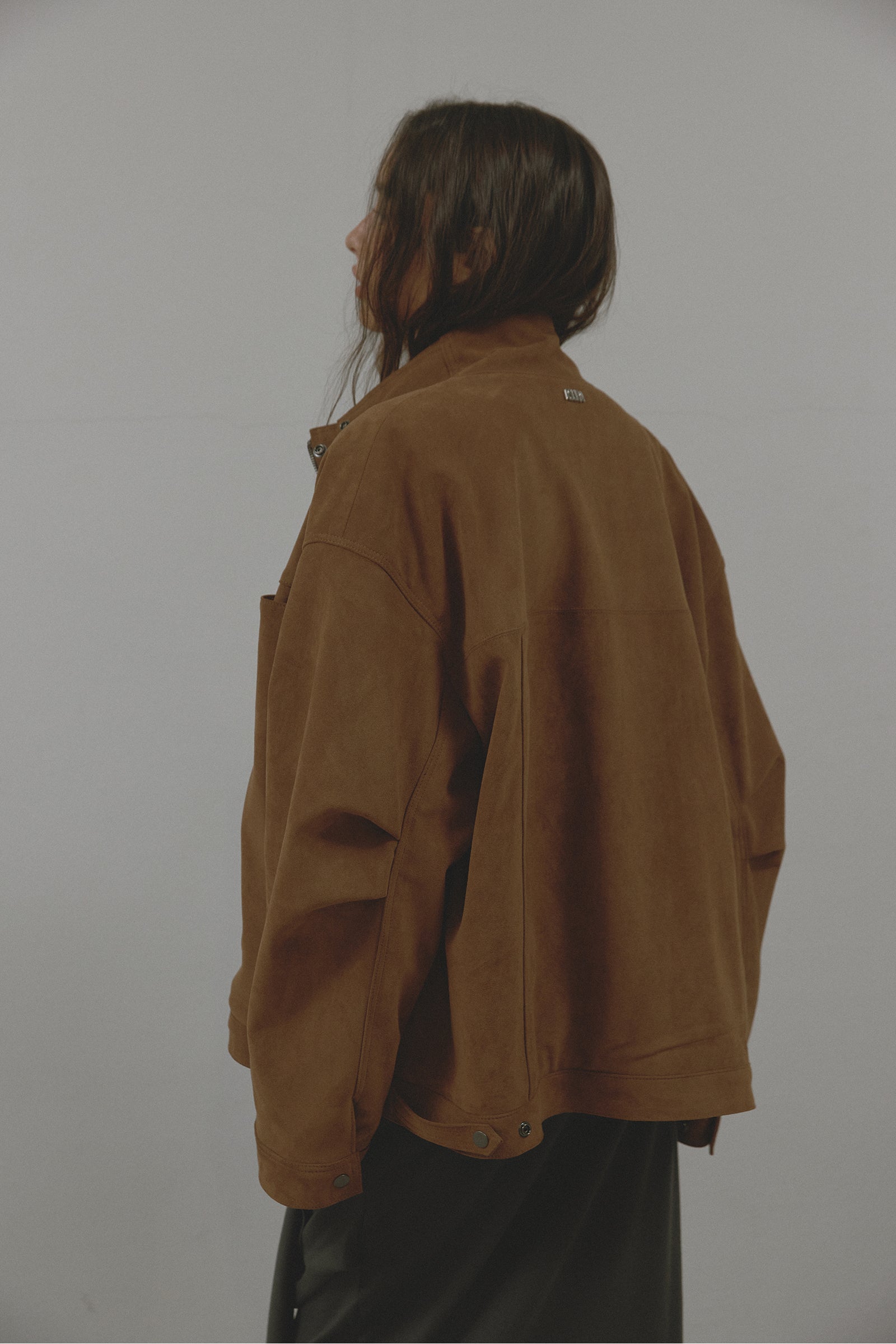 DUAL CONTRAST JACKET_BROWN