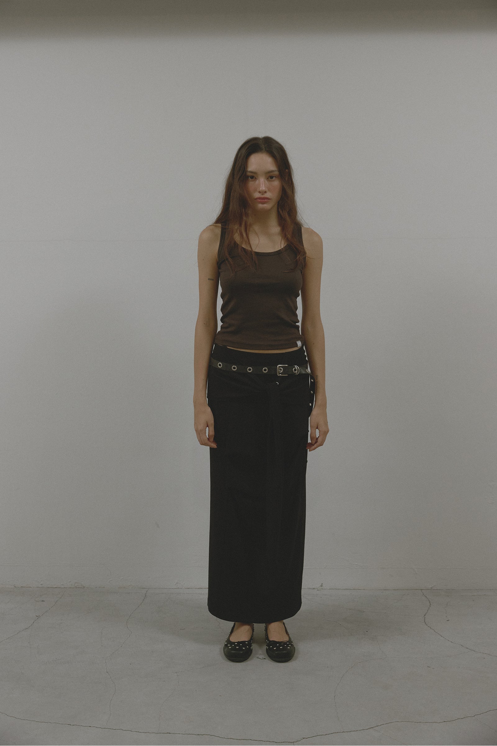 TUK WRAP SKIRT_BLACK