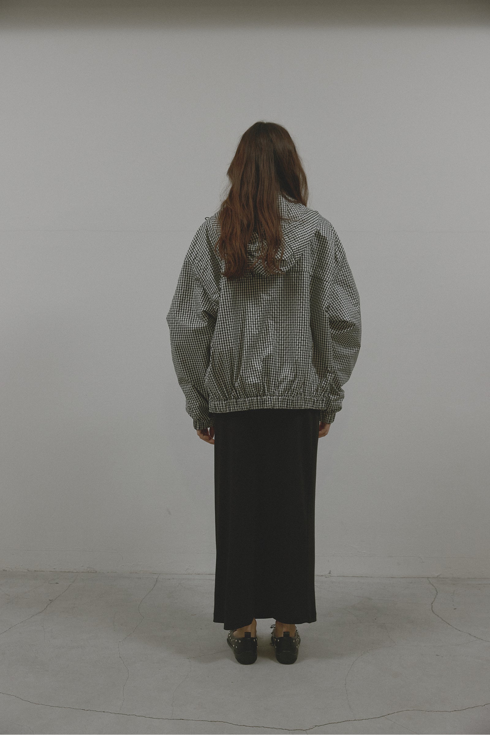 PATTERN DUO BOMBER JACKET_BLACK CHECK