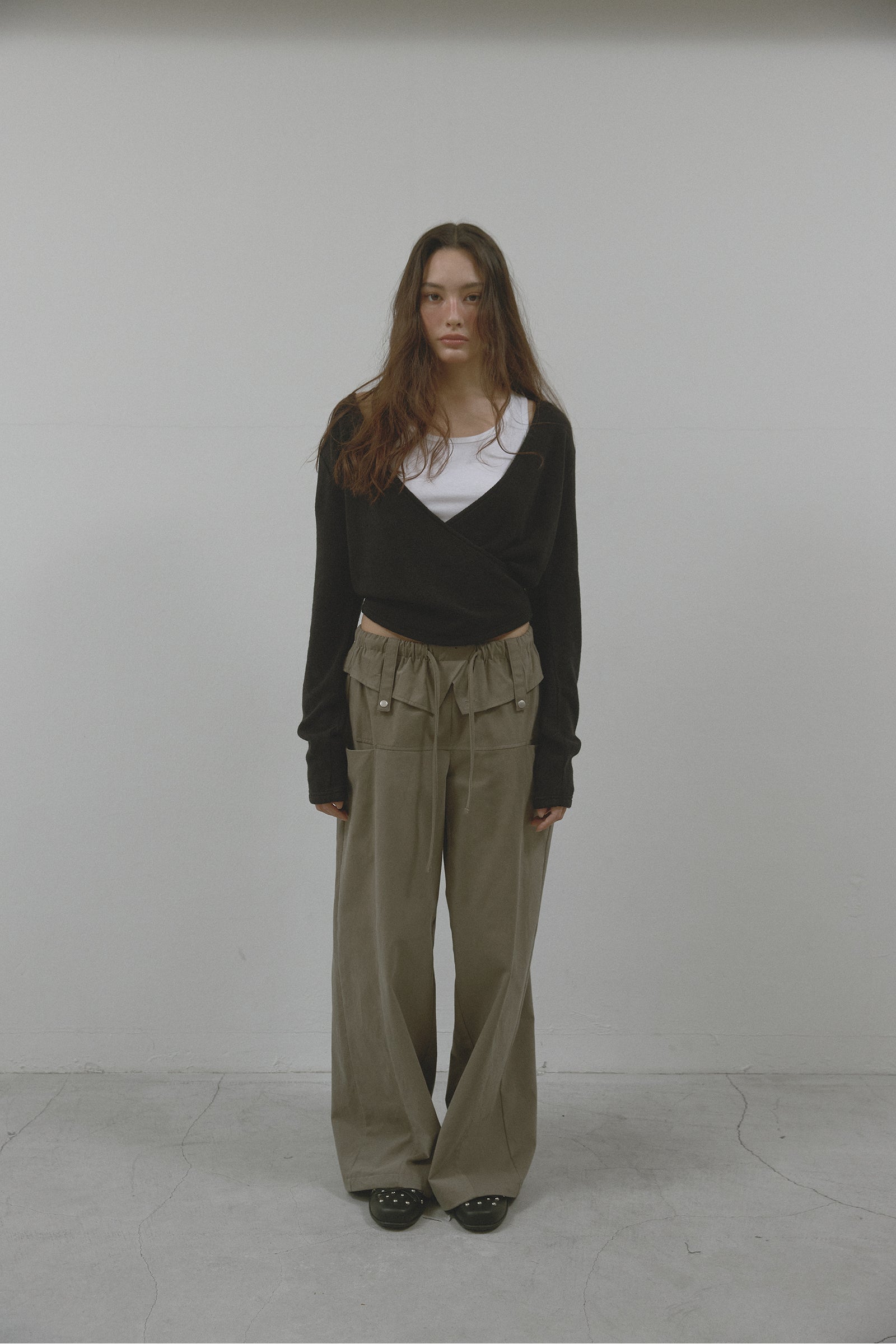 CASUAL UTILITY WIDE PANTS_KHAKI
