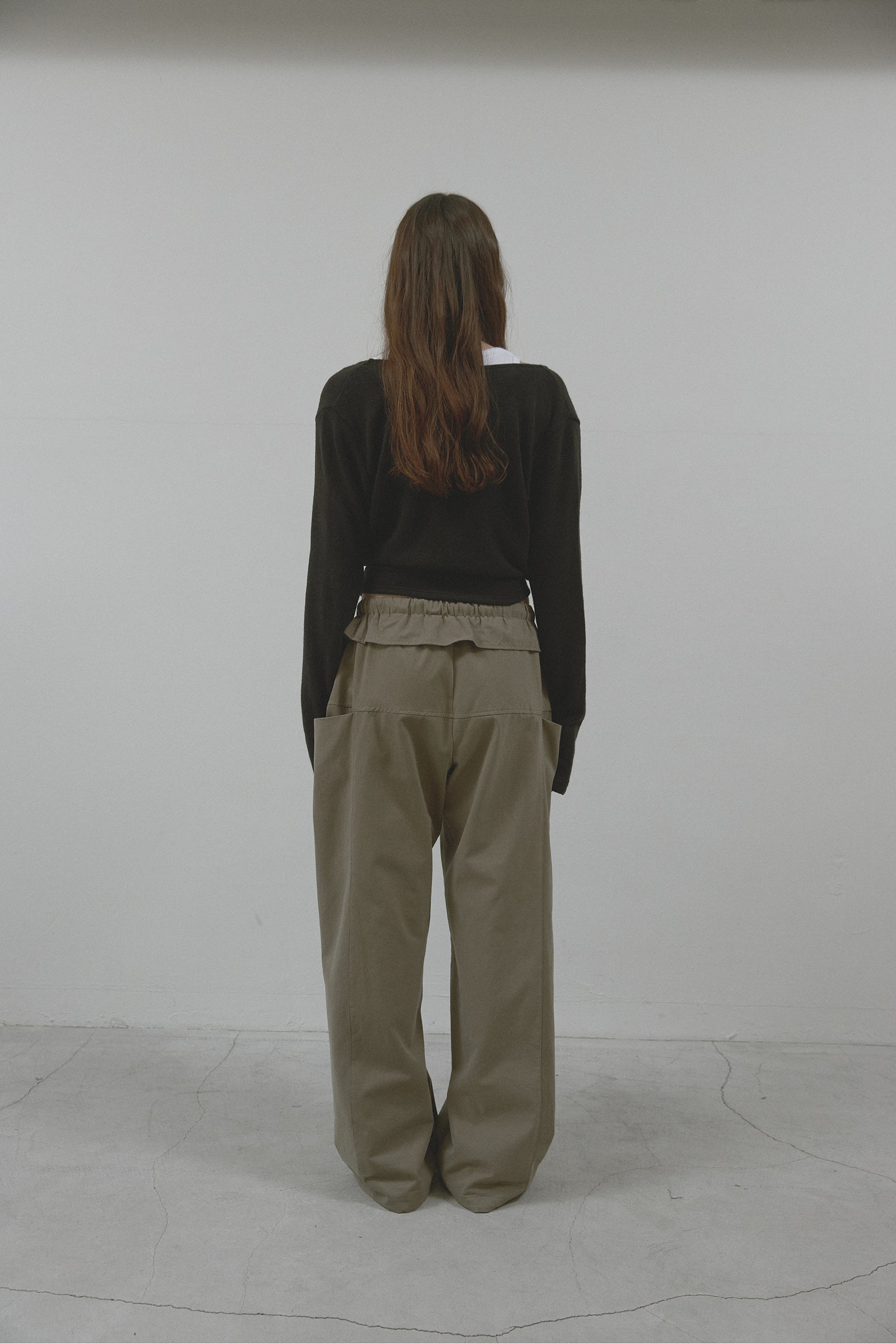 SOFT WRAP KNIT T_BLACK