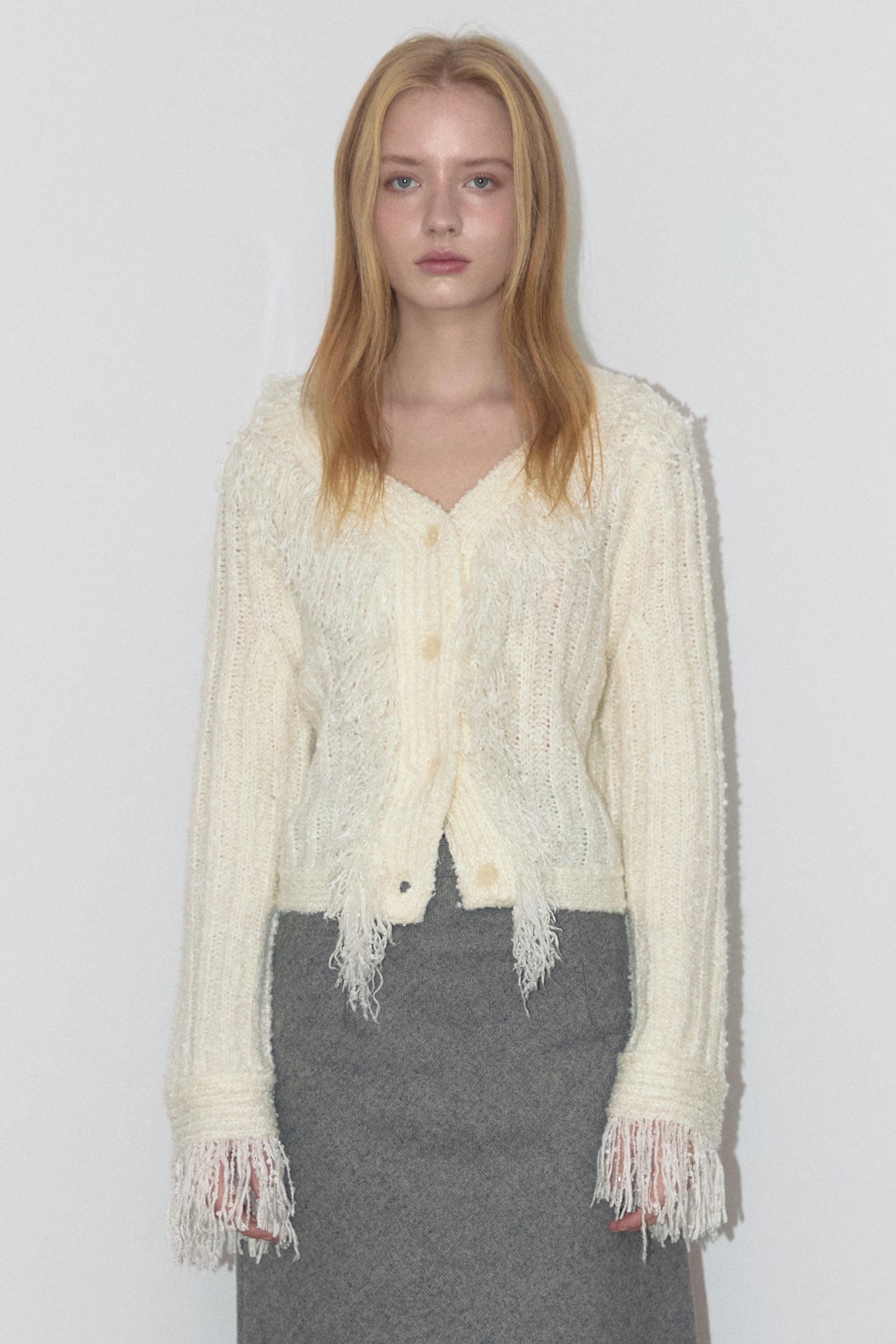 HAILEY TASSEL CARDIGAN_IVOIRE