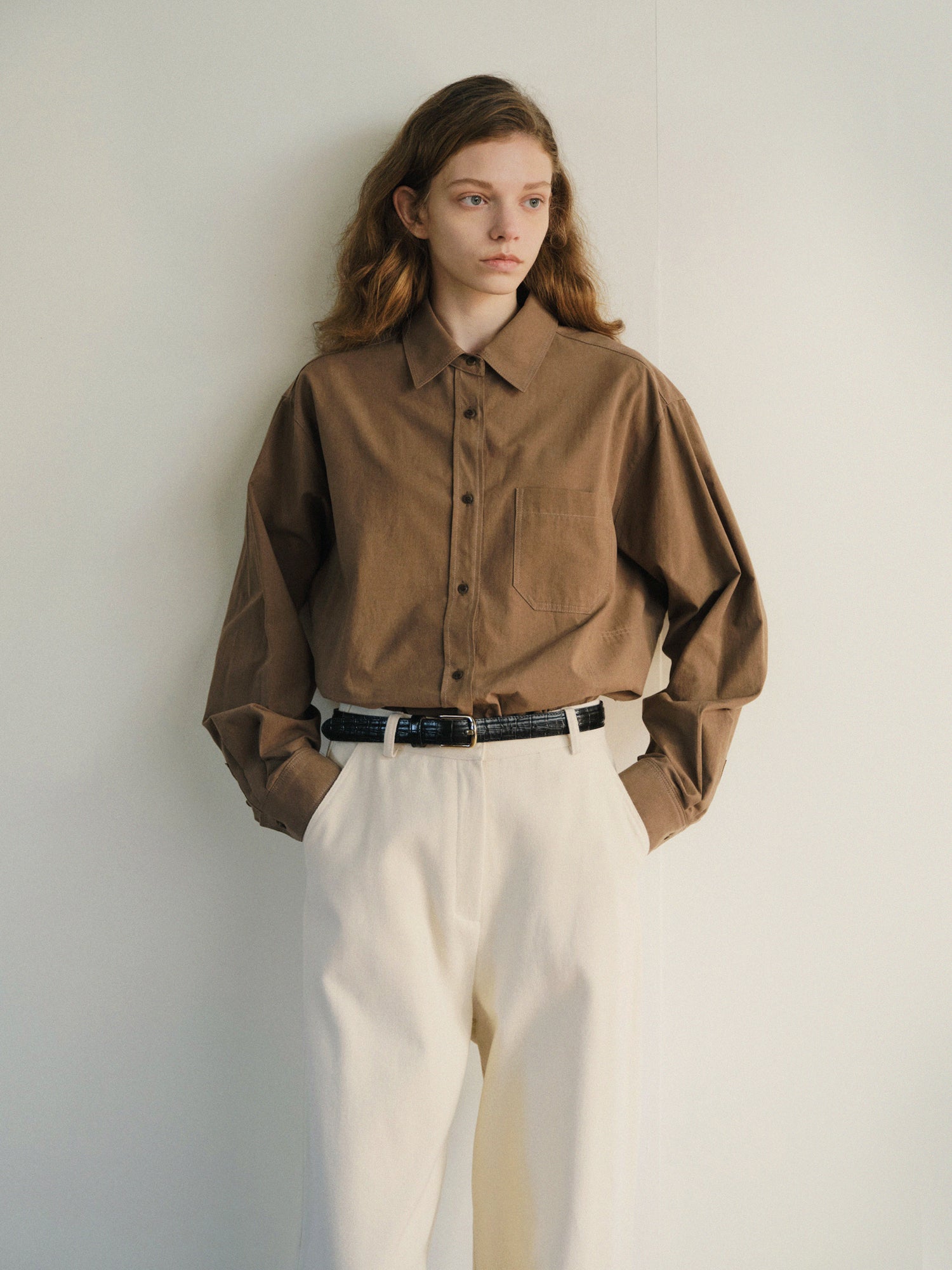 SUTTON SHIRT_BROWN