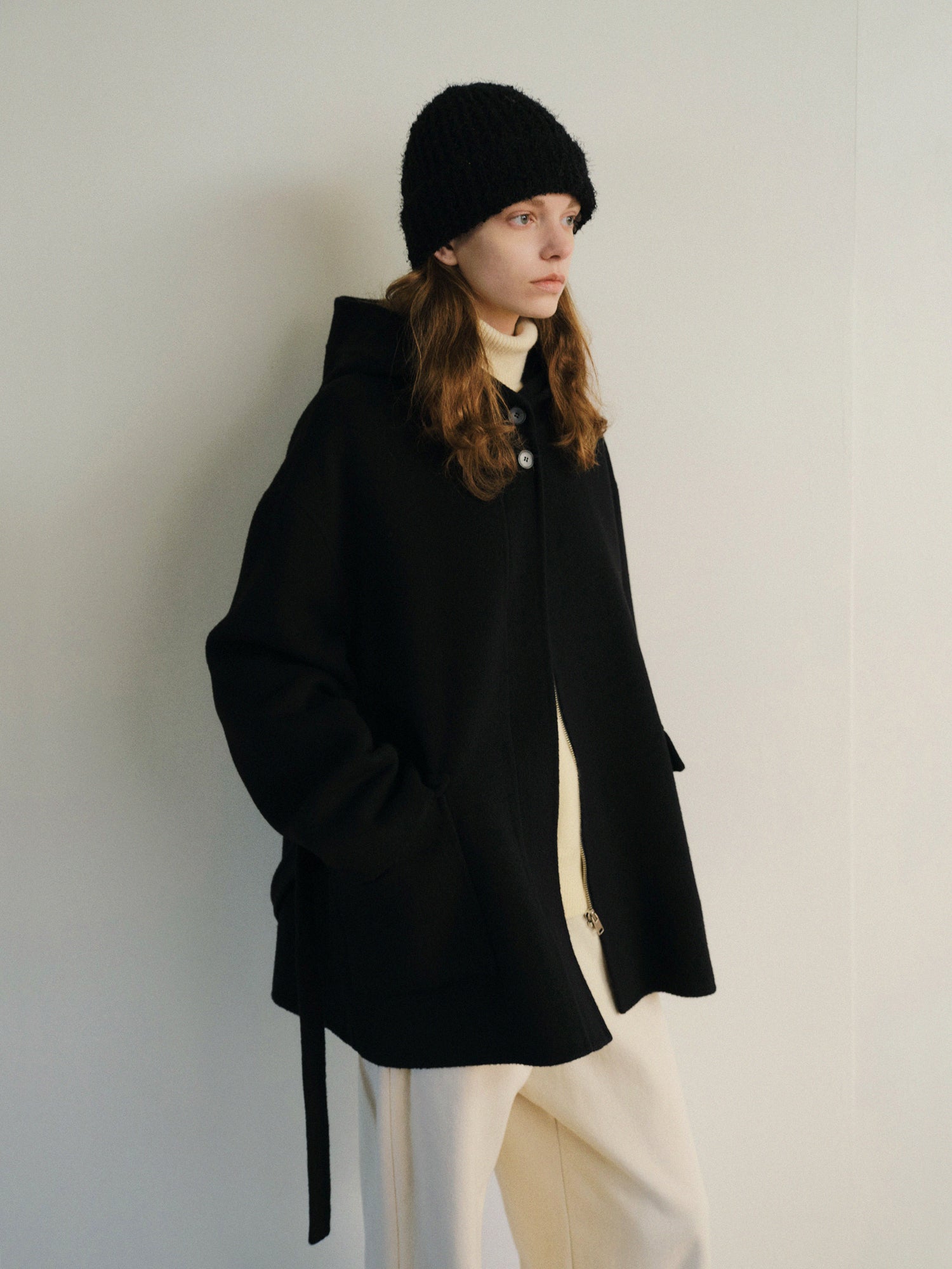 CASHMERE PREAU HANDMADE COAT_BLACK