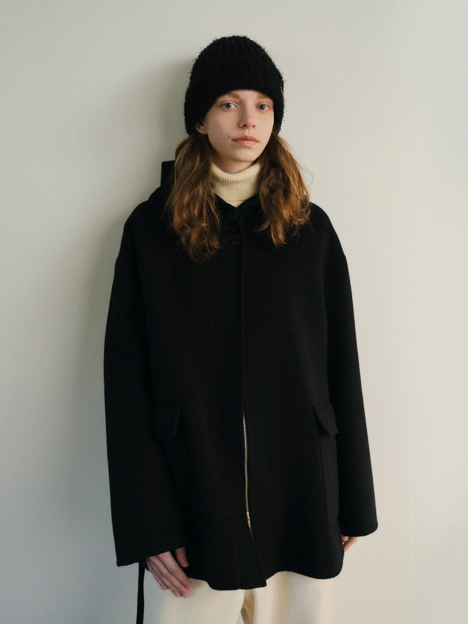 CASHMERE PREAU HANDMADE COAT_BLACK