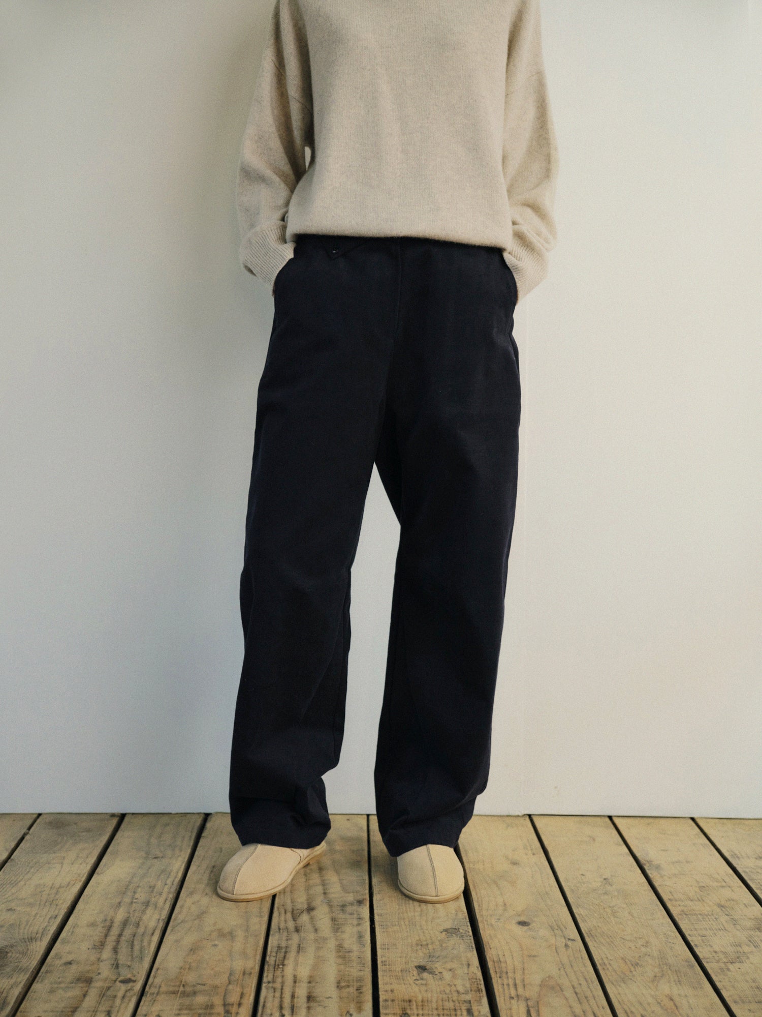 MOLTON PANTS_NAVY