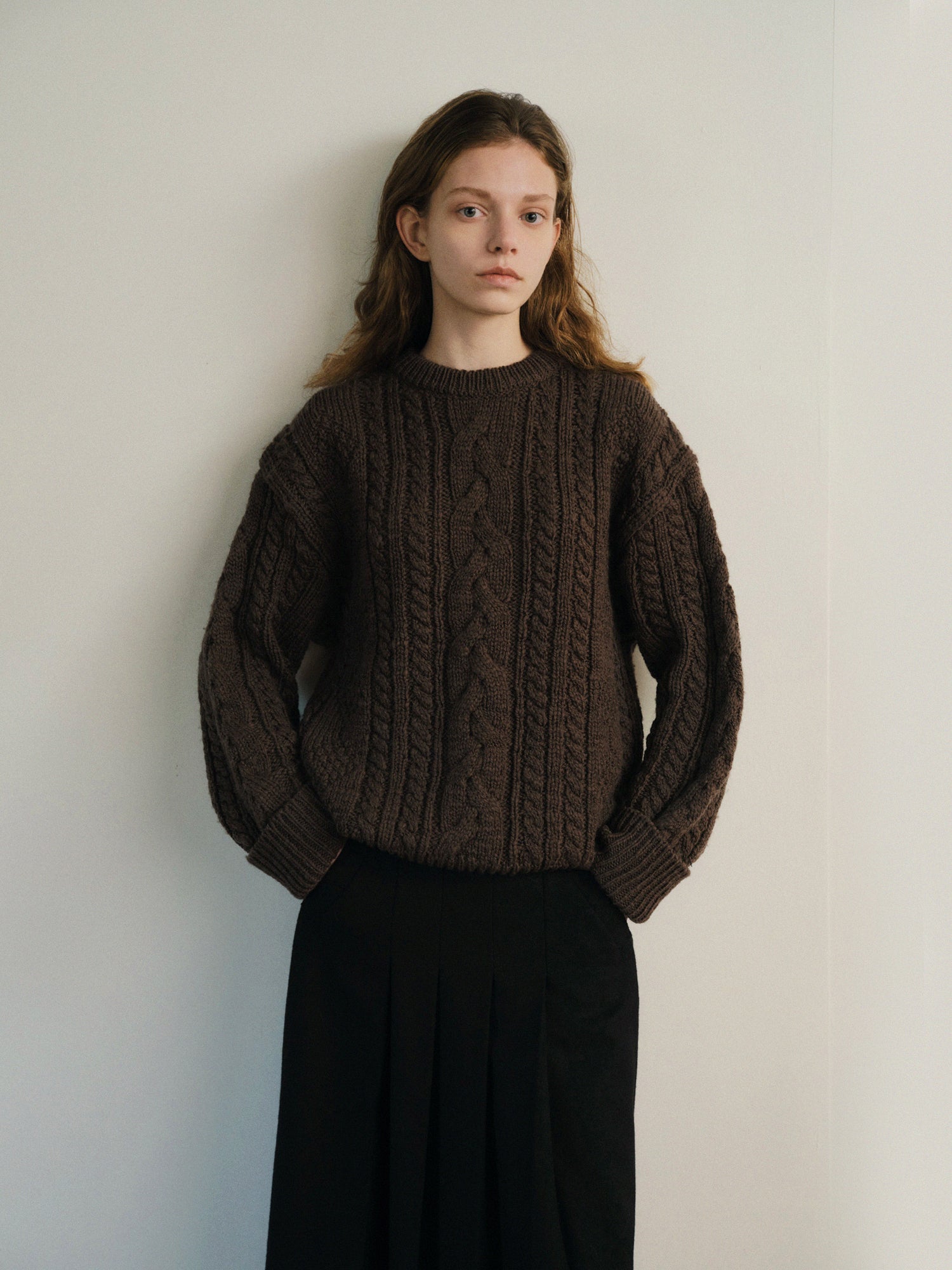 MONTGOMERY WOOL KNIT_BROWN