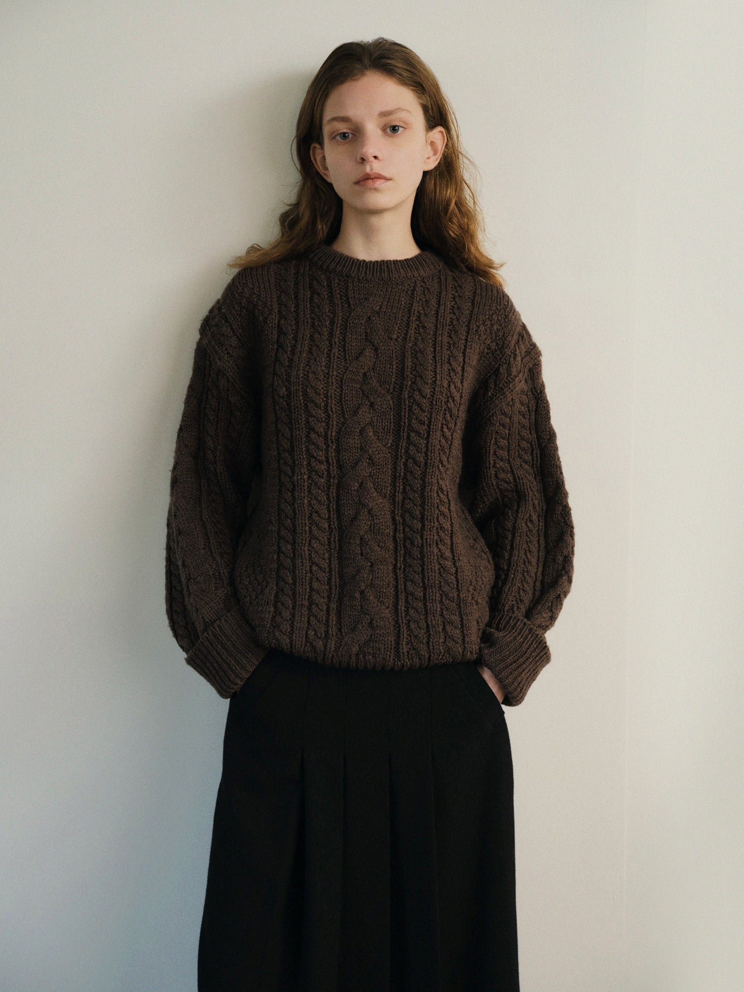 MONTGOMERY WOOL KNIT_BROWN